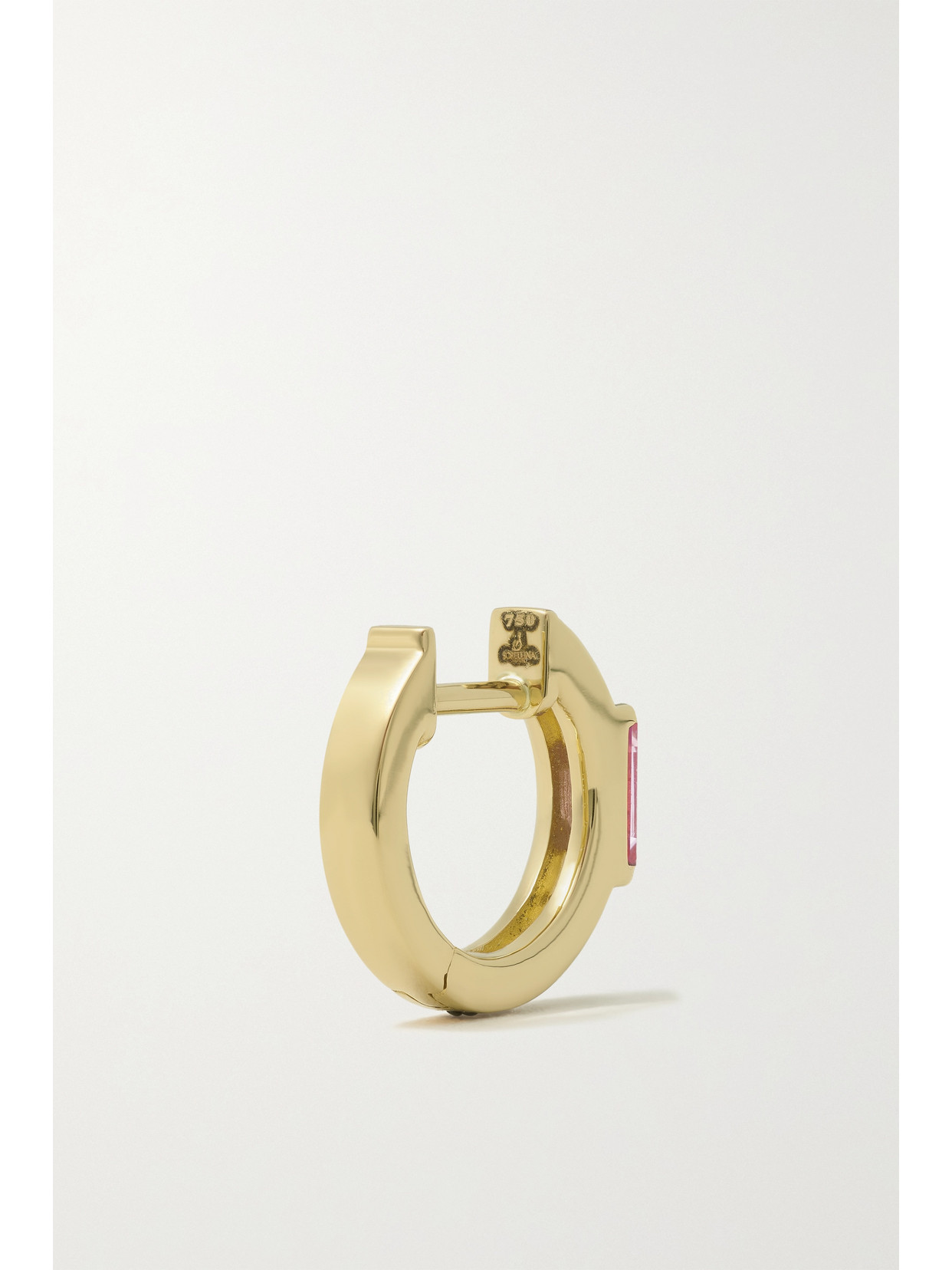 Sorellina Otto 18-karat Gold, Diamond And Sapphire Hoop Earrings In Gold