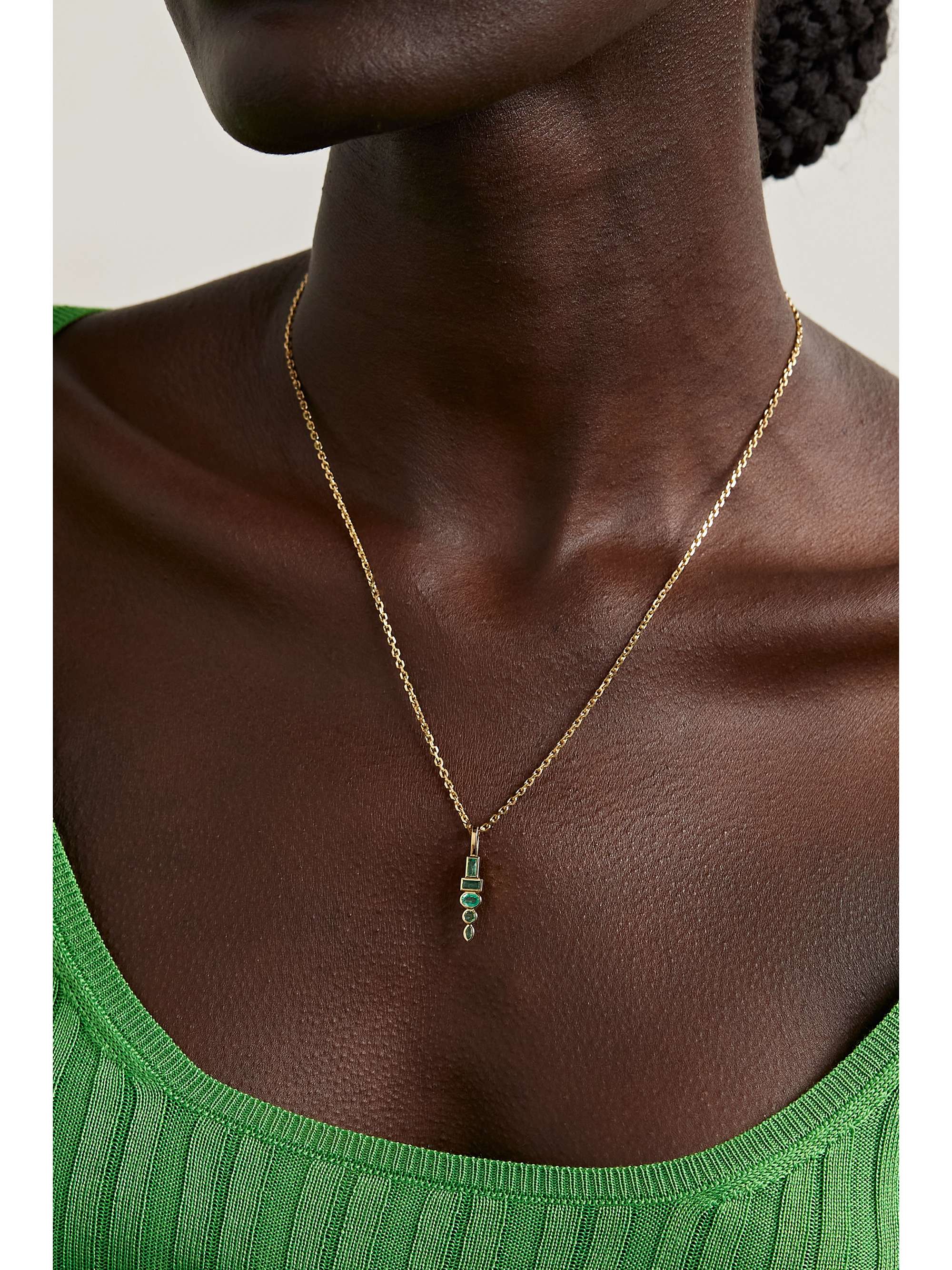 SORELLINA Totem 18-karat gold diamond necklace