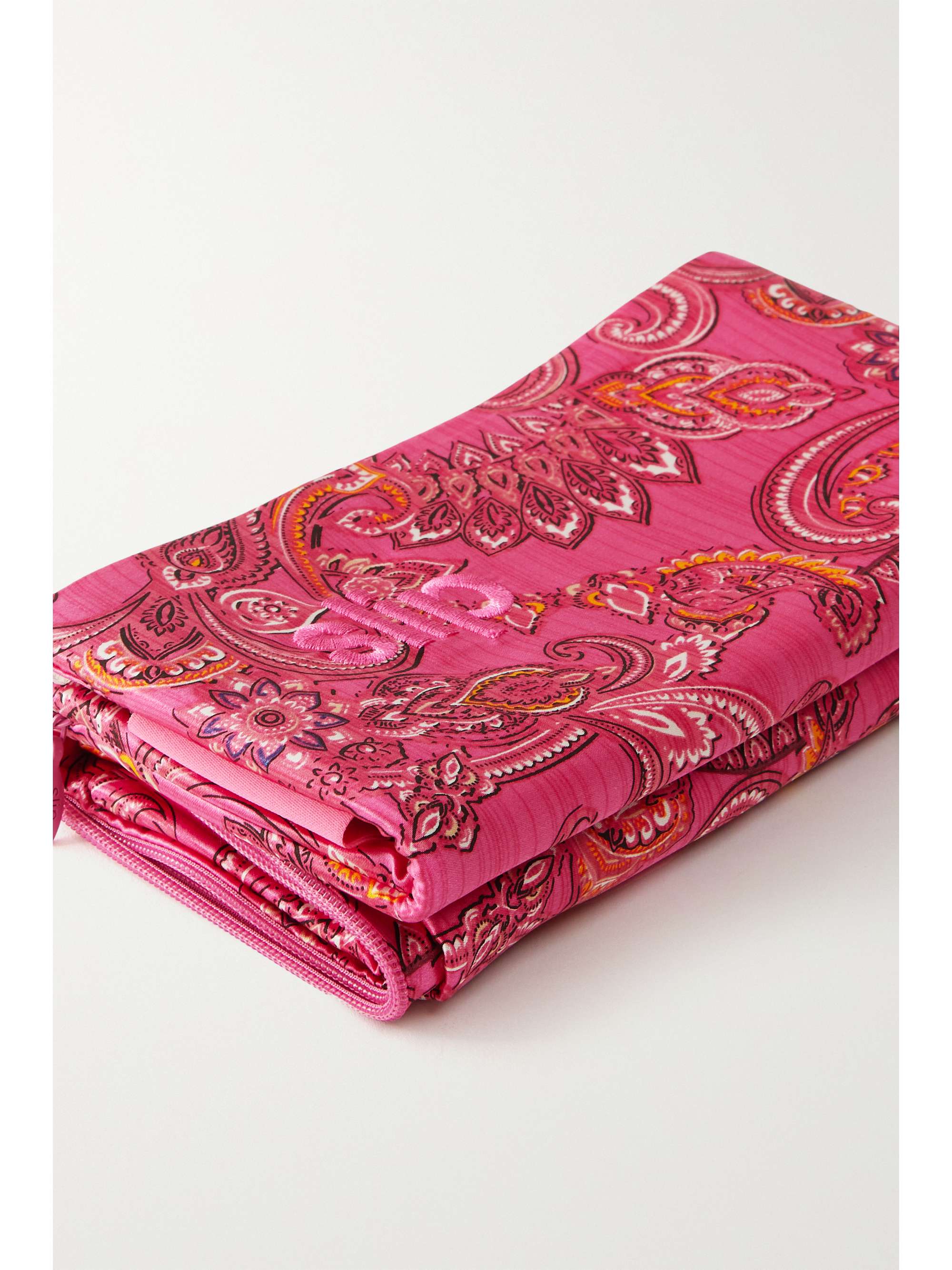 SLIP + Alice + Olivia printed silk king pillowcase NETAPORTER