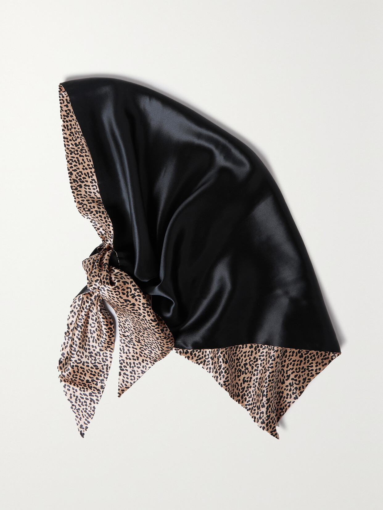 Slip Reversible Printed Silk Hair Wrap In Colorless ModeSens