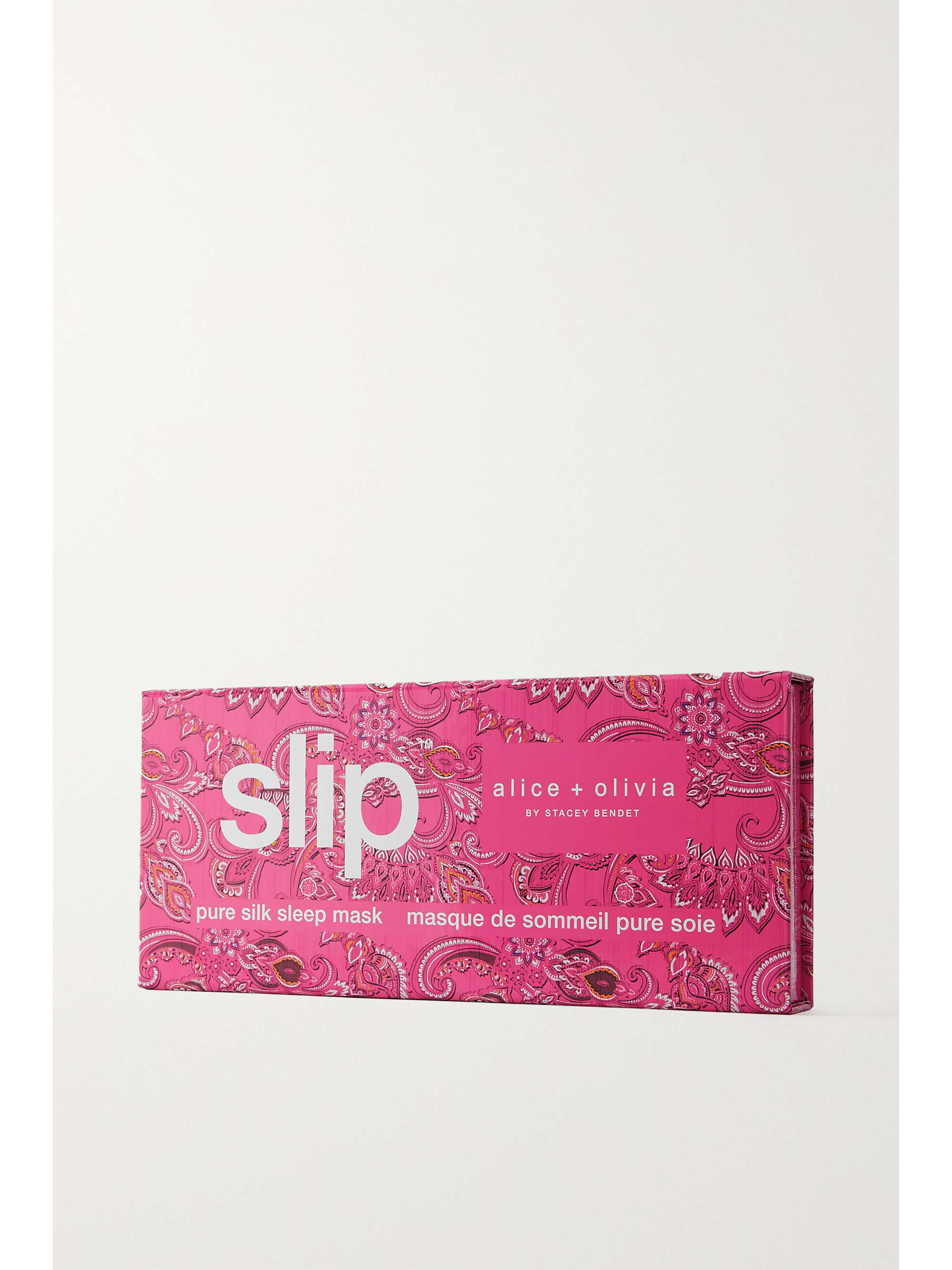 SLIP Embroidered silk eye mask