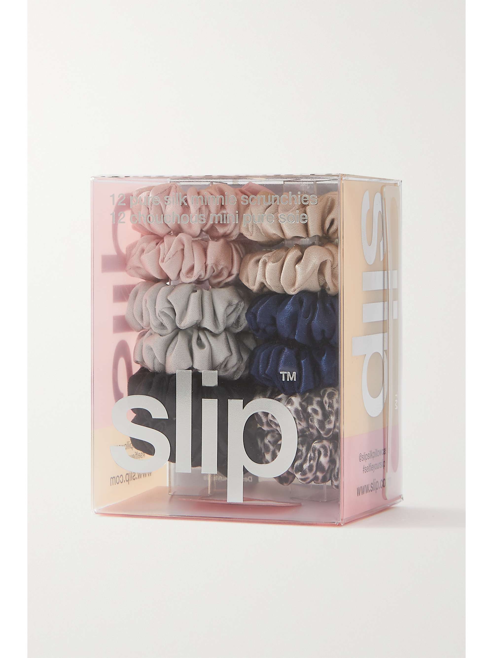 SLIP Set of 12 mini silk hair ties NETAPORTER