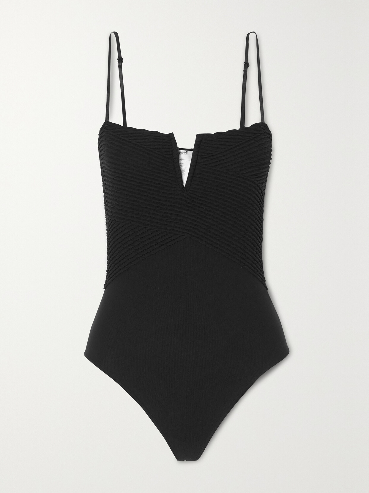 Wolford - Plissé-knit Bodysuit - Black