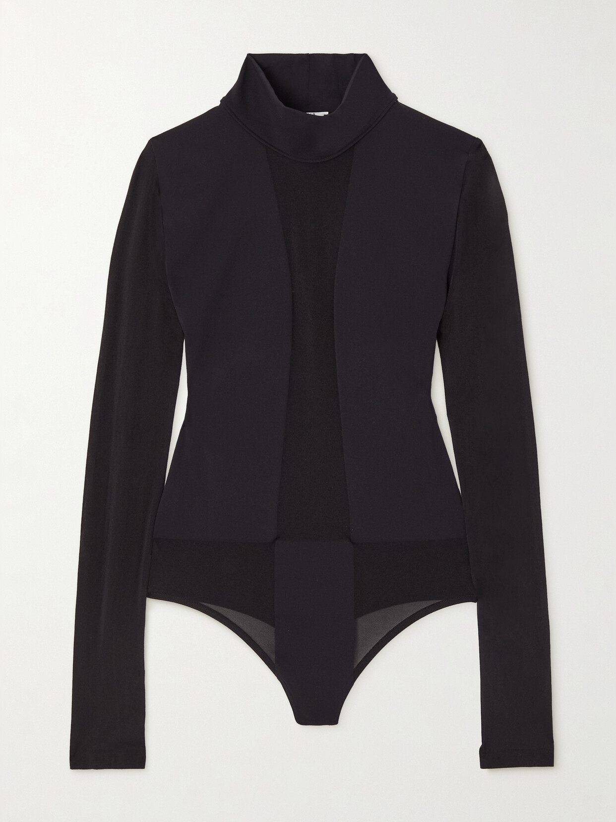 Wolford - Dione Paneled Stretch-jersey Bodysuits - Black