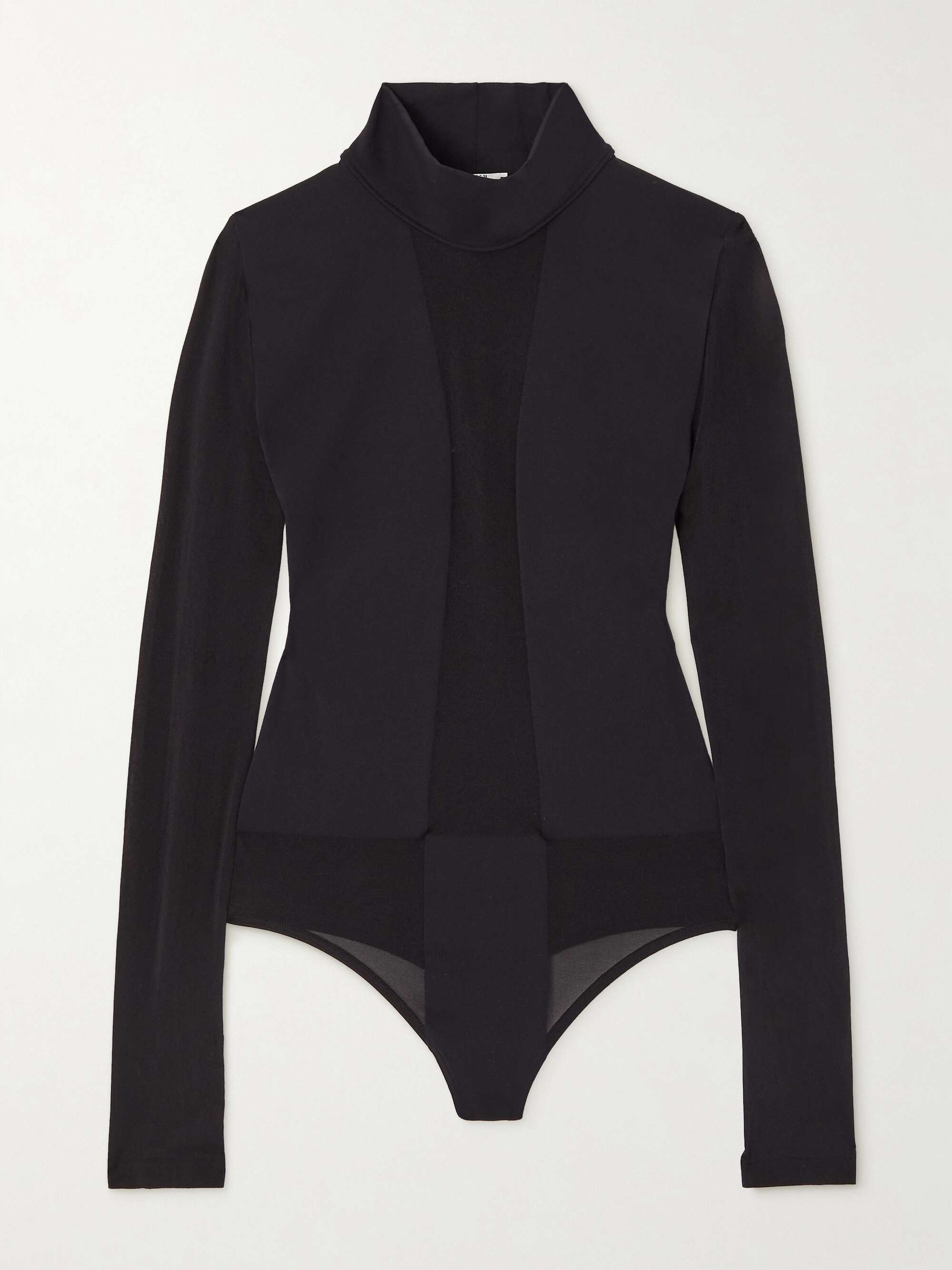 WOLFORD Dione paneled stretch-jersey bodysuits