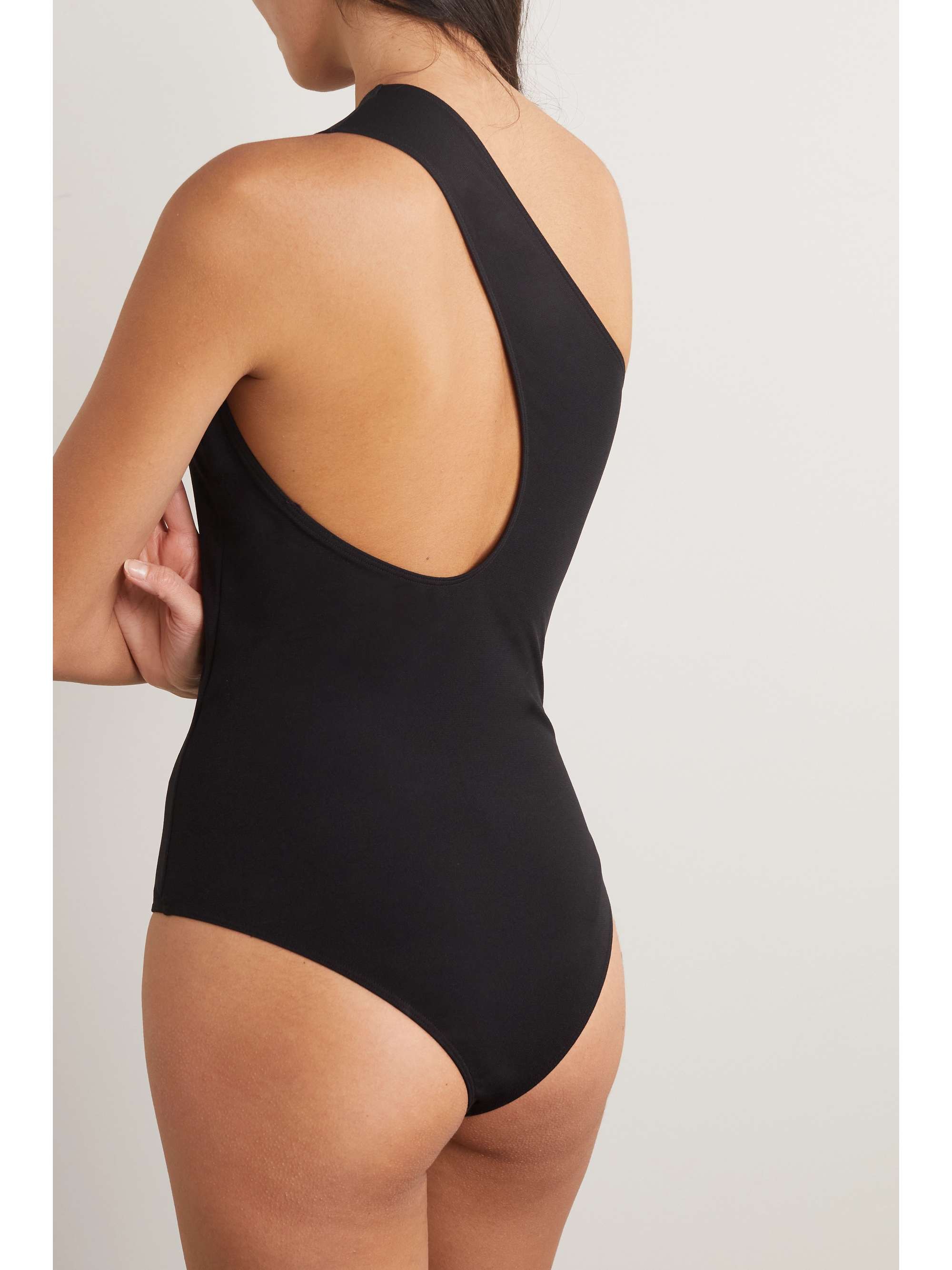 WOLFORD One-shoulder stretch-jersey bodysuit