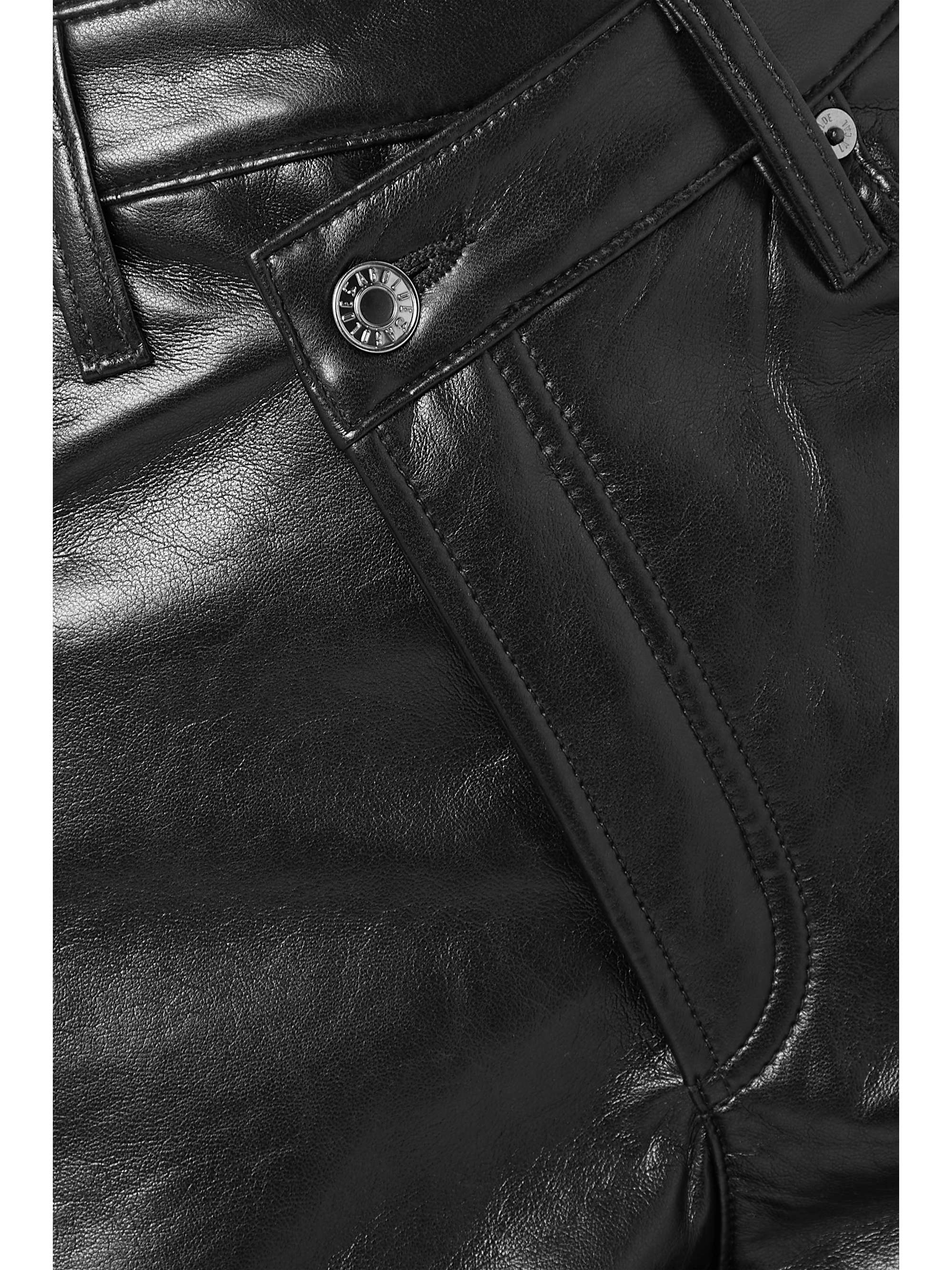 AGOLDE Criss Cross recycled leather-blend pants