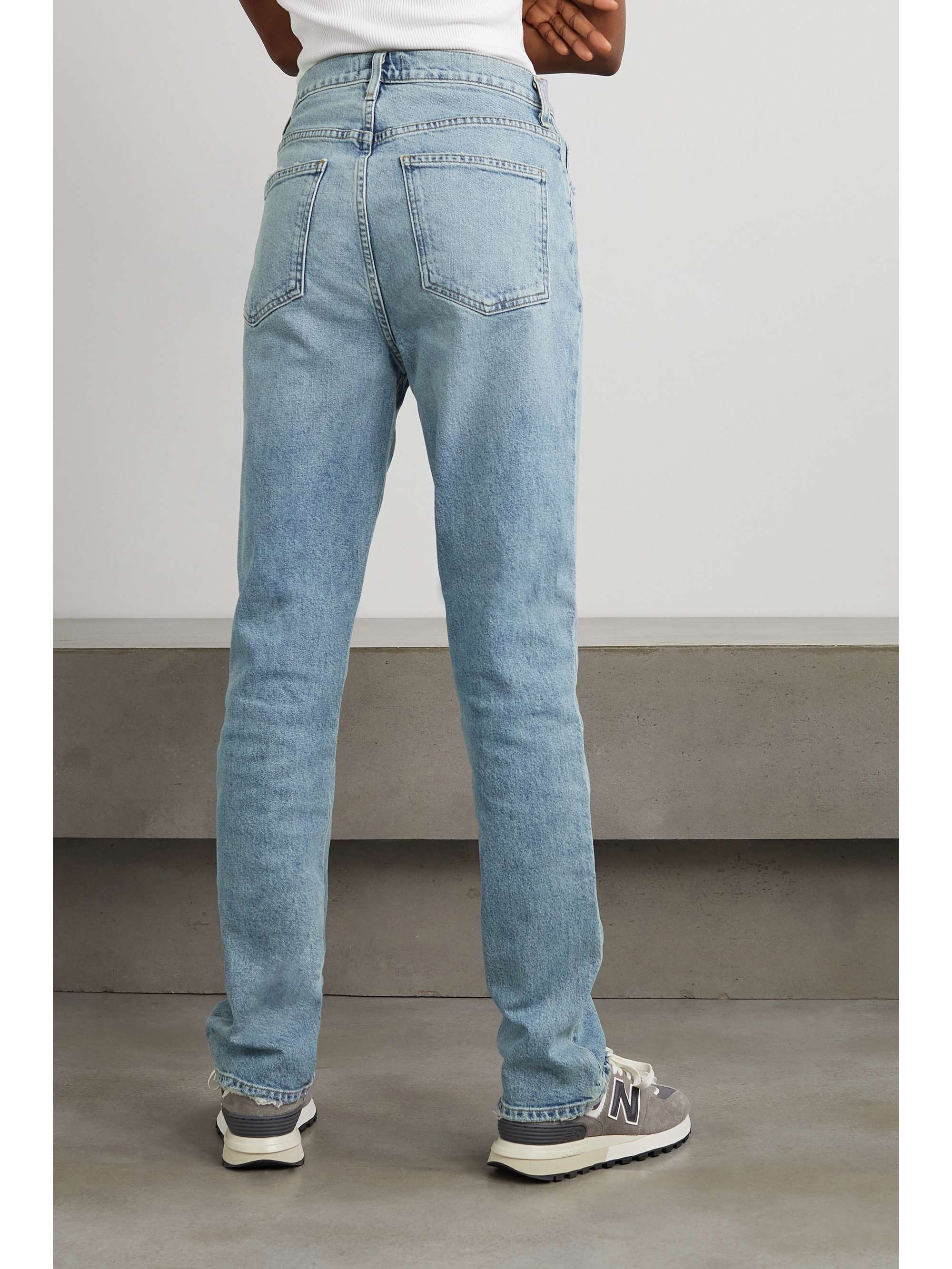 sko Tøj Janice AGOLDE Freya high-rise slim-leg stretch organic jeans | NET-A-PORTER