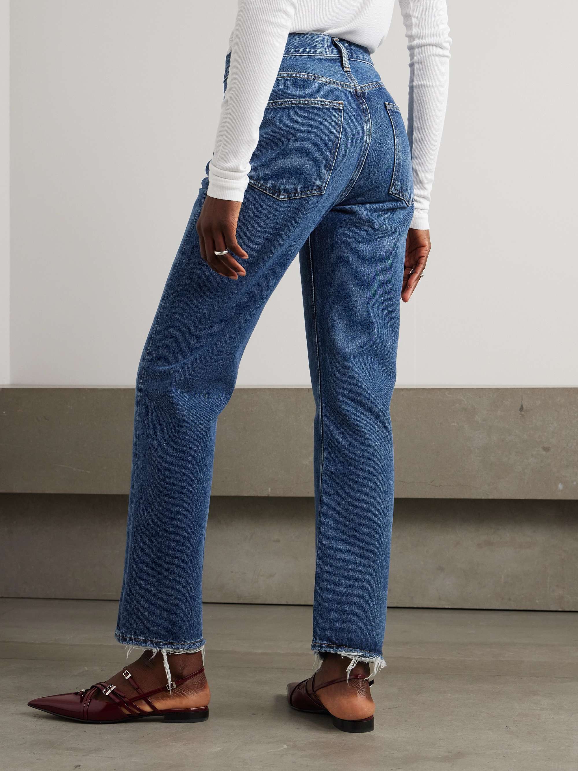 AGOLDE '90s Pinch Waist high-rise straight-leg organic jeans