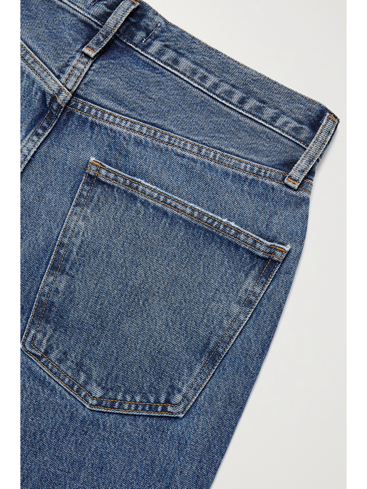 Shop Agolde + Net Sustain '90s Pinch Waist High-rise Straight-leg Organic Jeans In Blue