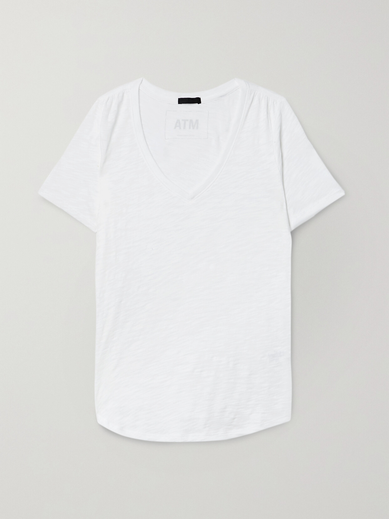 Atm Anthony Thomas Melillo Slub Cotton-jersey T-shirt In White