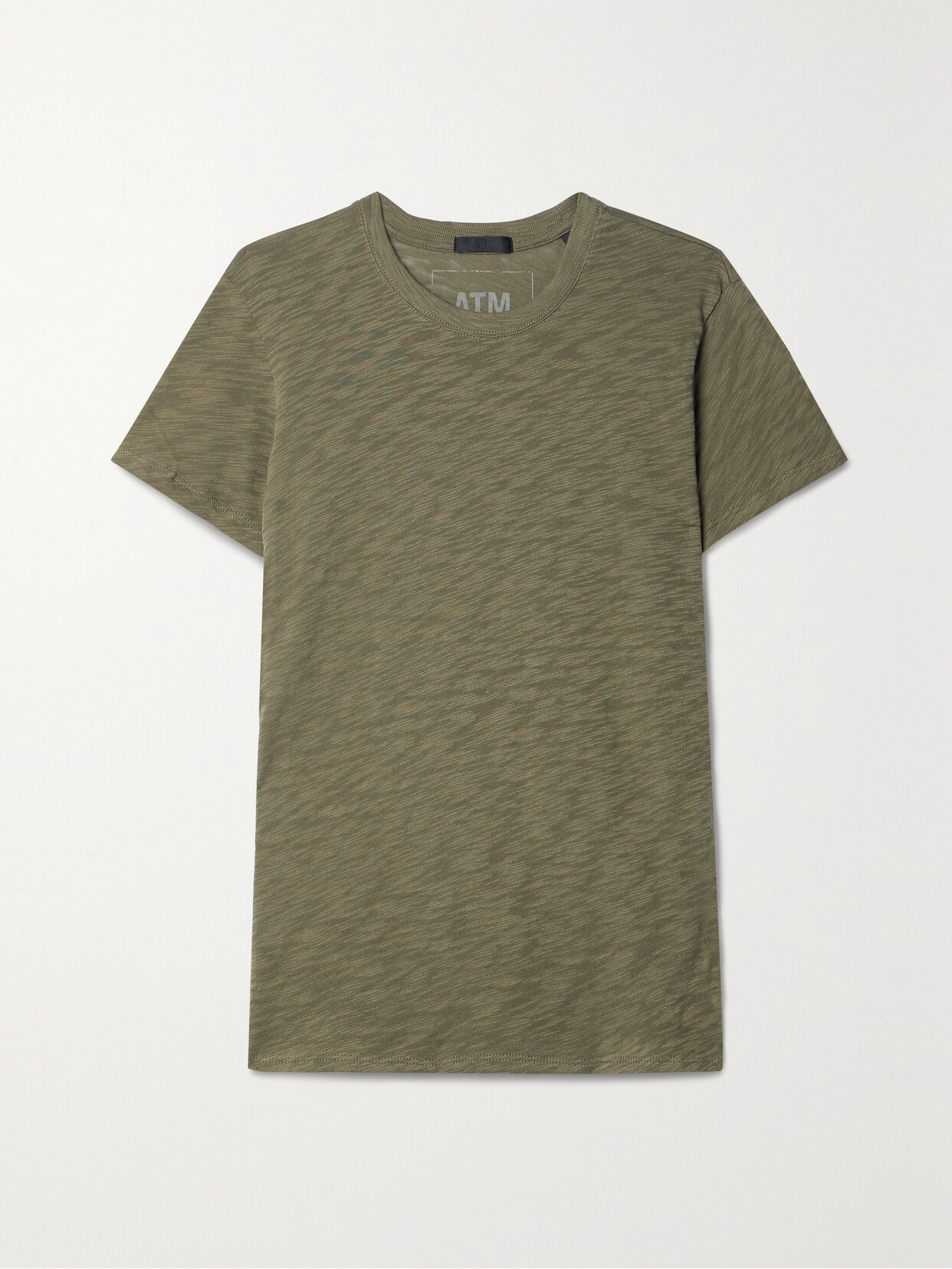 ATM Anthony Thomas Melillo Schoolboy Slub Cotton-jersey T-shirt - Green