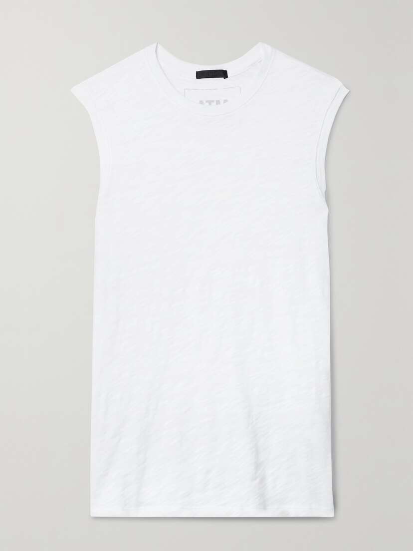 ATM Anthony Thomas Melillo Schoolboy Slub Cotton-jersey Tank