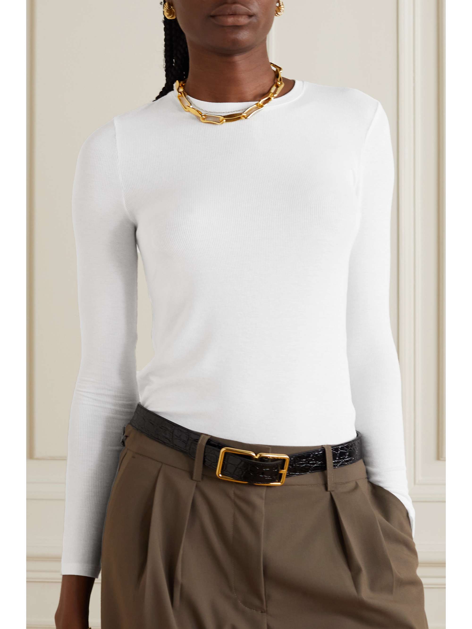 ATM ANTHONY THOMAS MELILLO Ribbed stretch-TENCEL Modal jersey T-shirt
