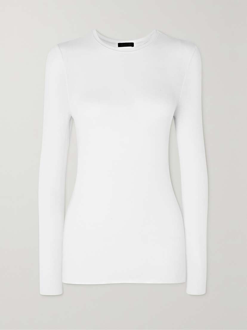 ATM Anthony Thomas Melillo Ribbed Stretch-tencel Modal Jersey T-shirt - x large