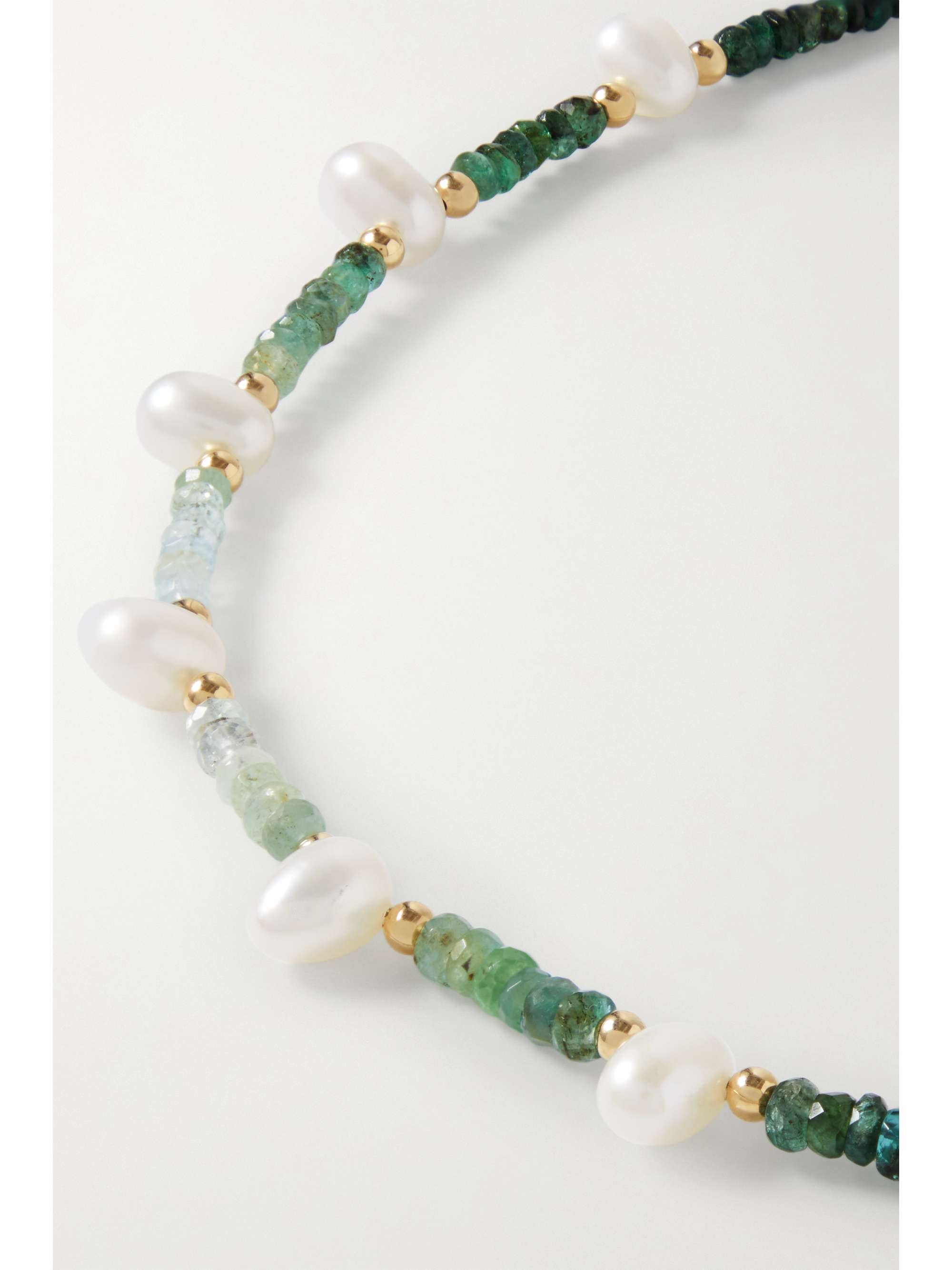 JIA JIA Gold, emerald and pearl necklace