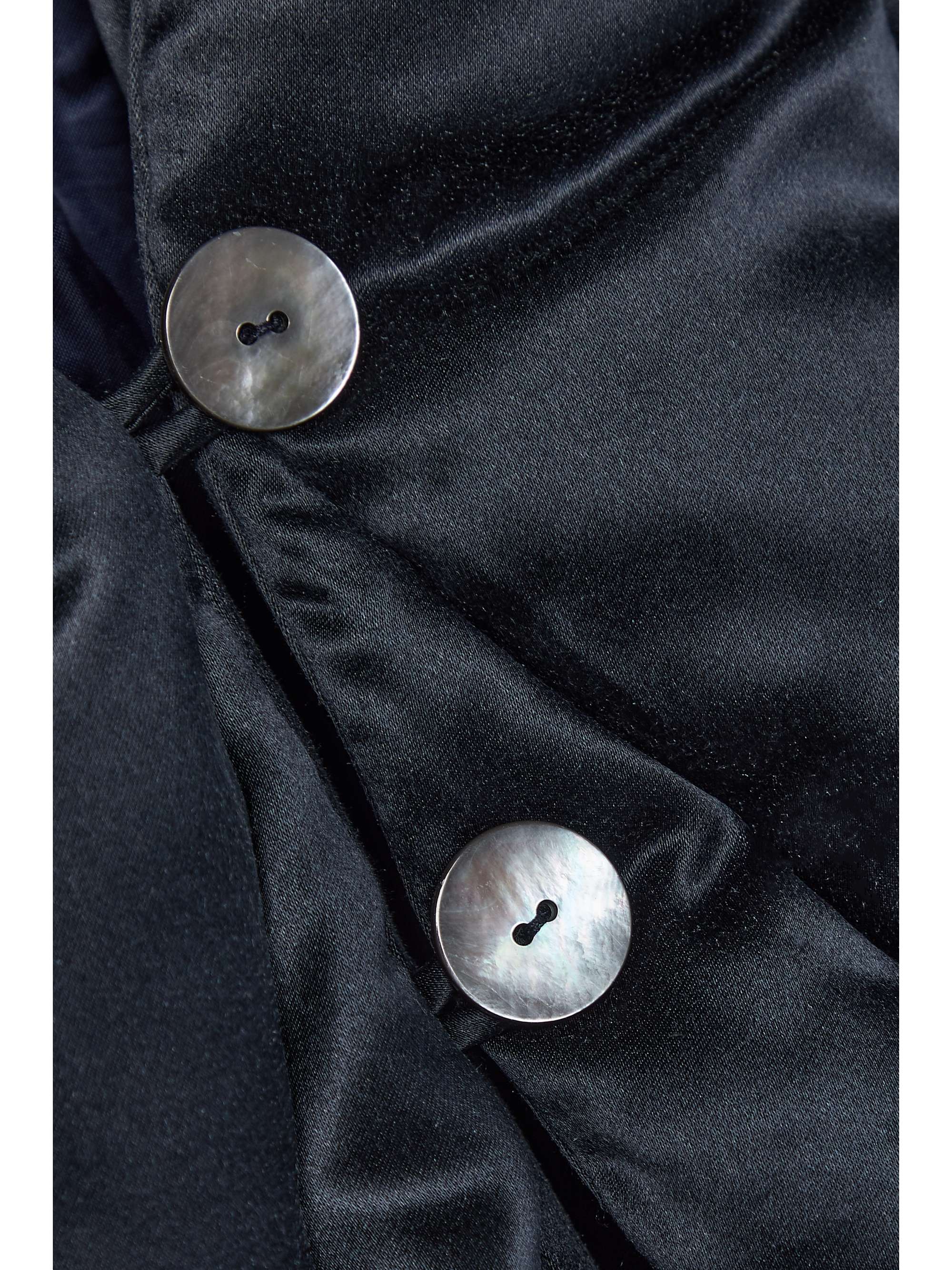 INTERIOR The Mira quilted silk-satin down jacket
