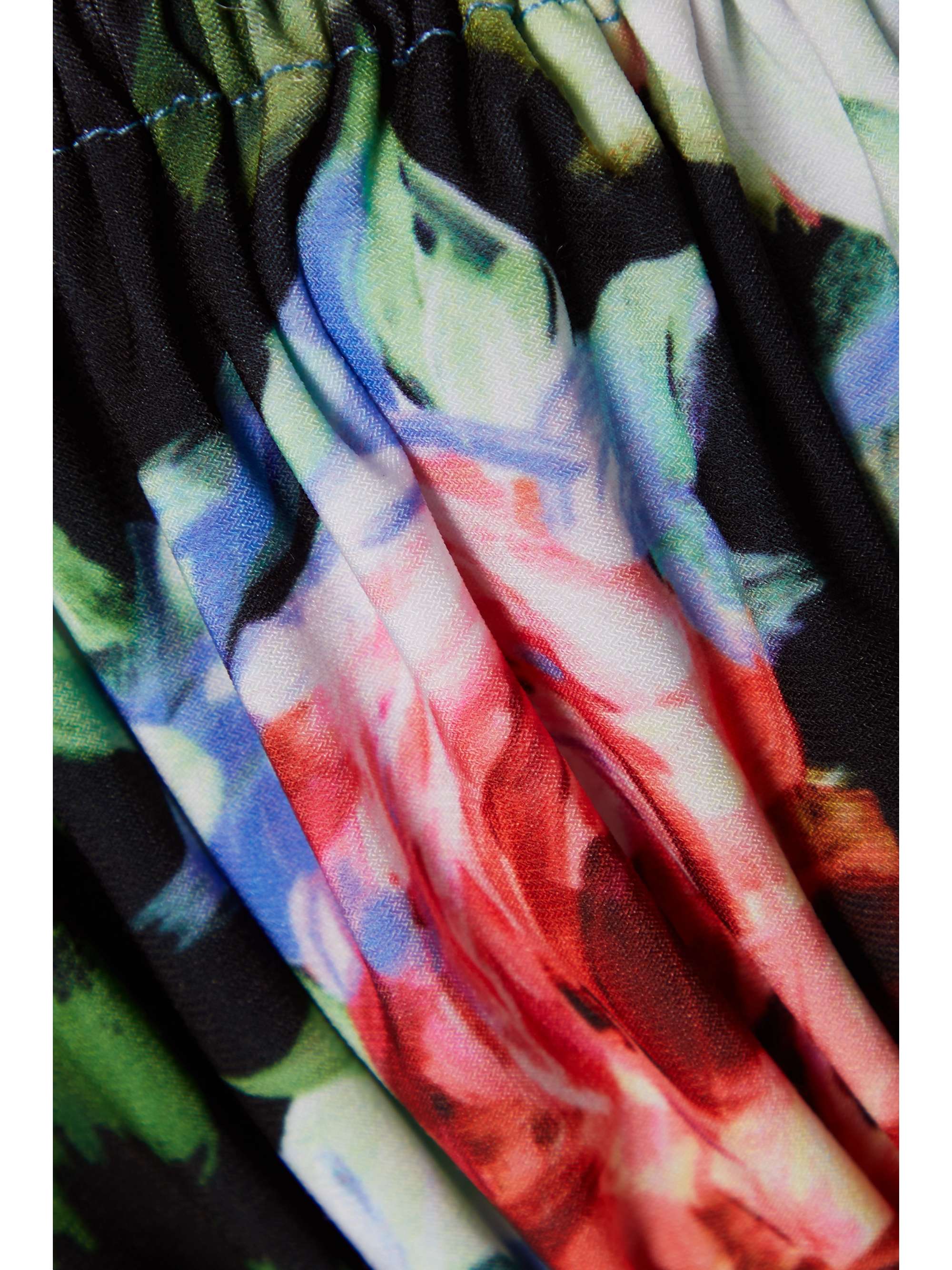 NORMA KAMALI Jose off-the-shoulder cropped floral-print stretch-jersey top