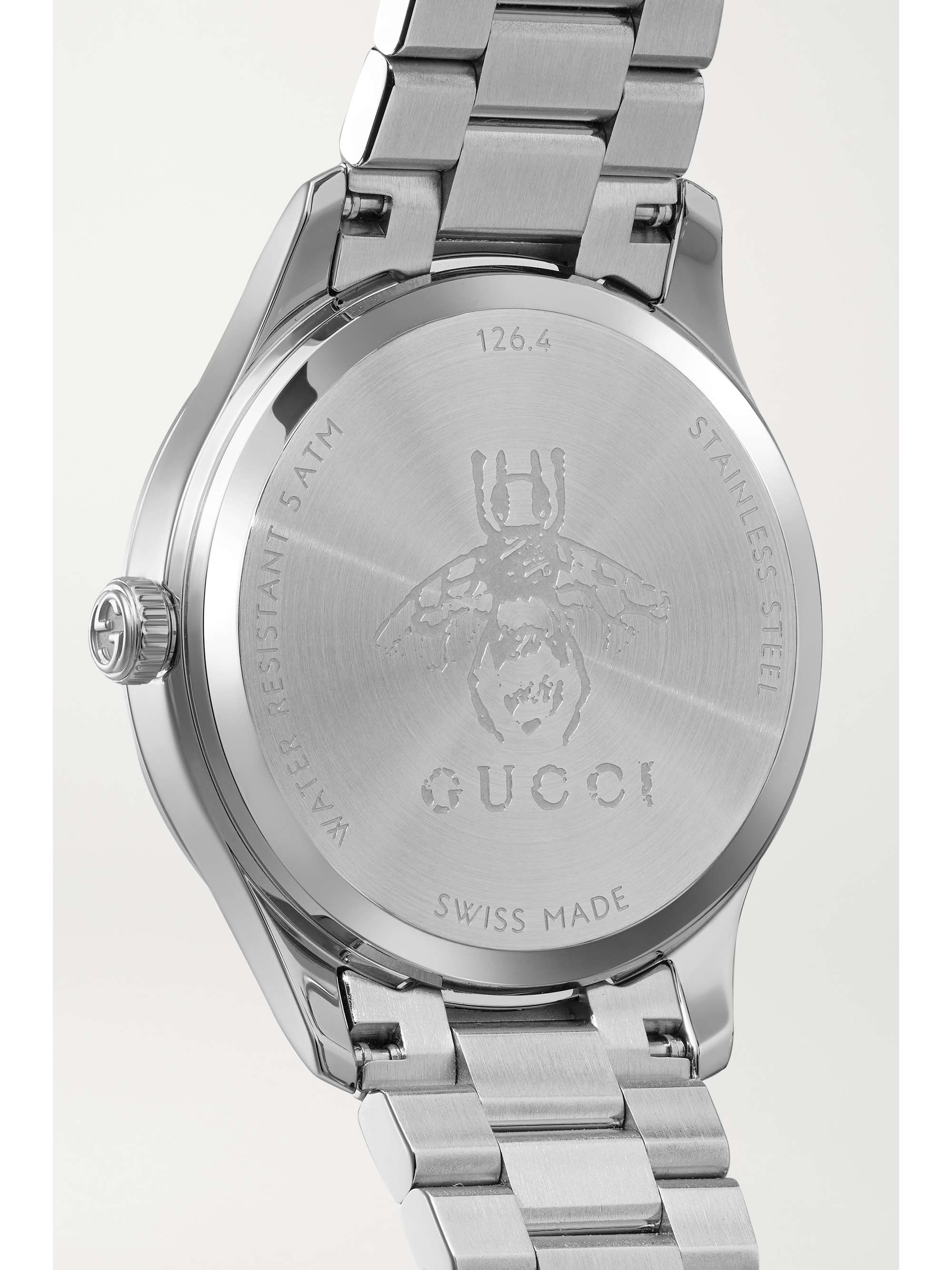 GUCCI Montre en acier inoxydable G-Timeless, 32 mm