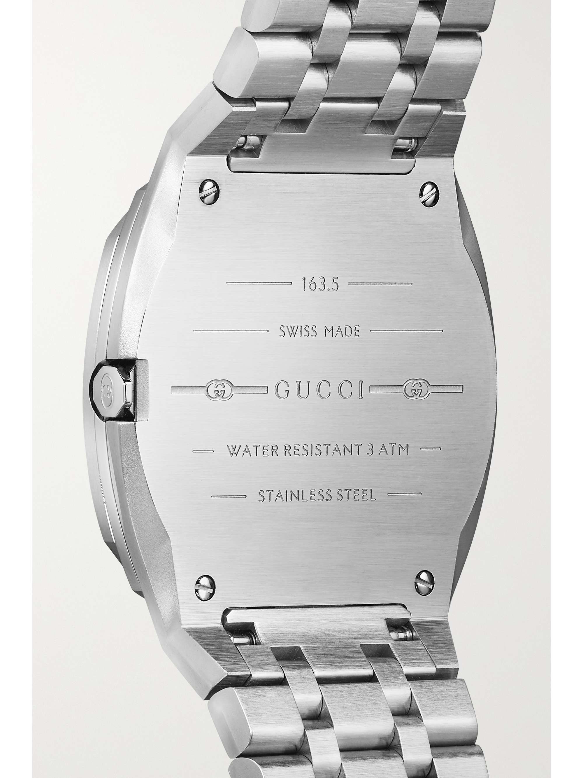 GUCCI Montre en plaqué or et en acier inoxydable Gucci 25H S, 30 mm