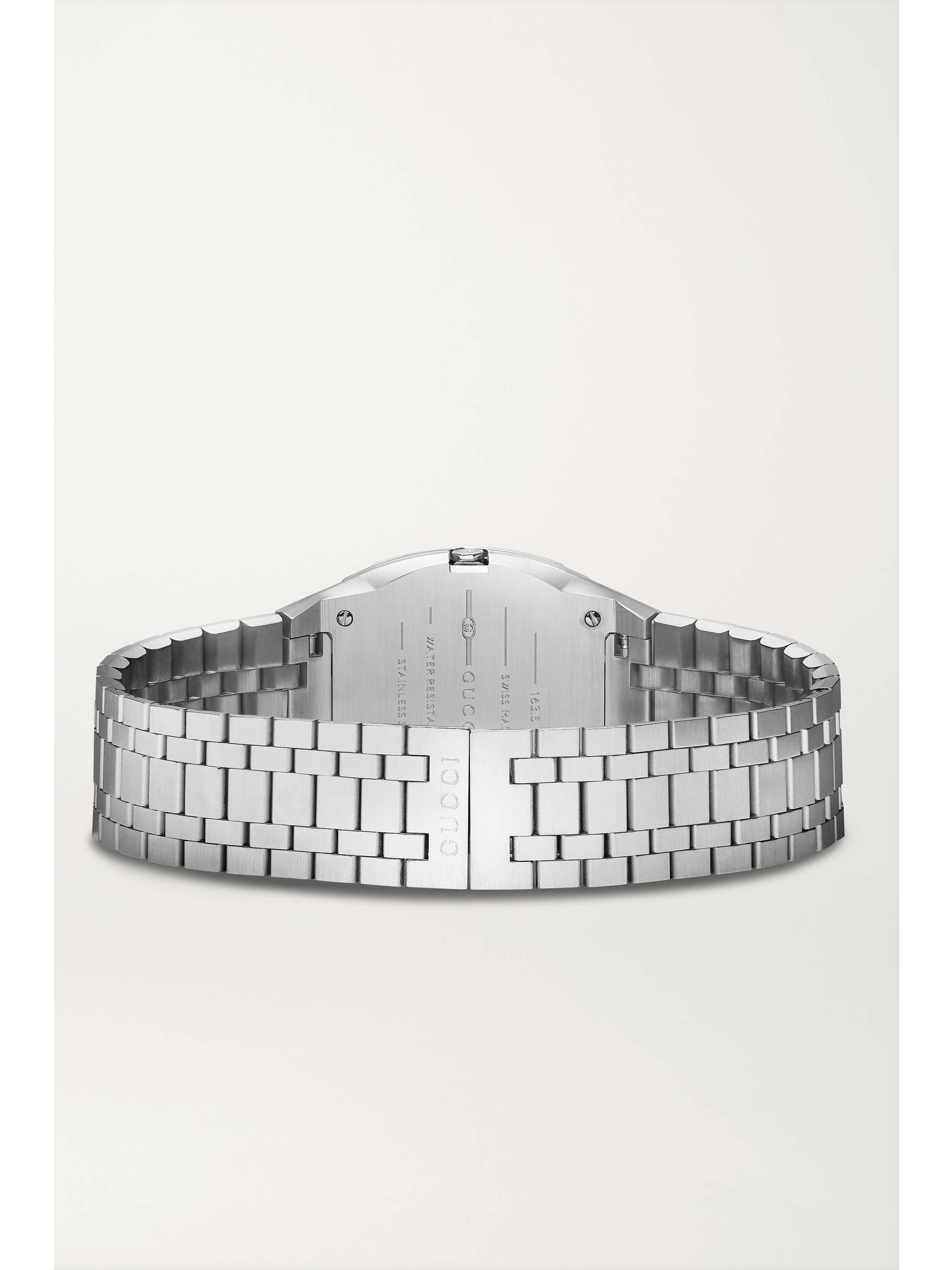 GUCCI Montre en plaqué or et en acier inoxydable Gucci 25H S, 30 mm