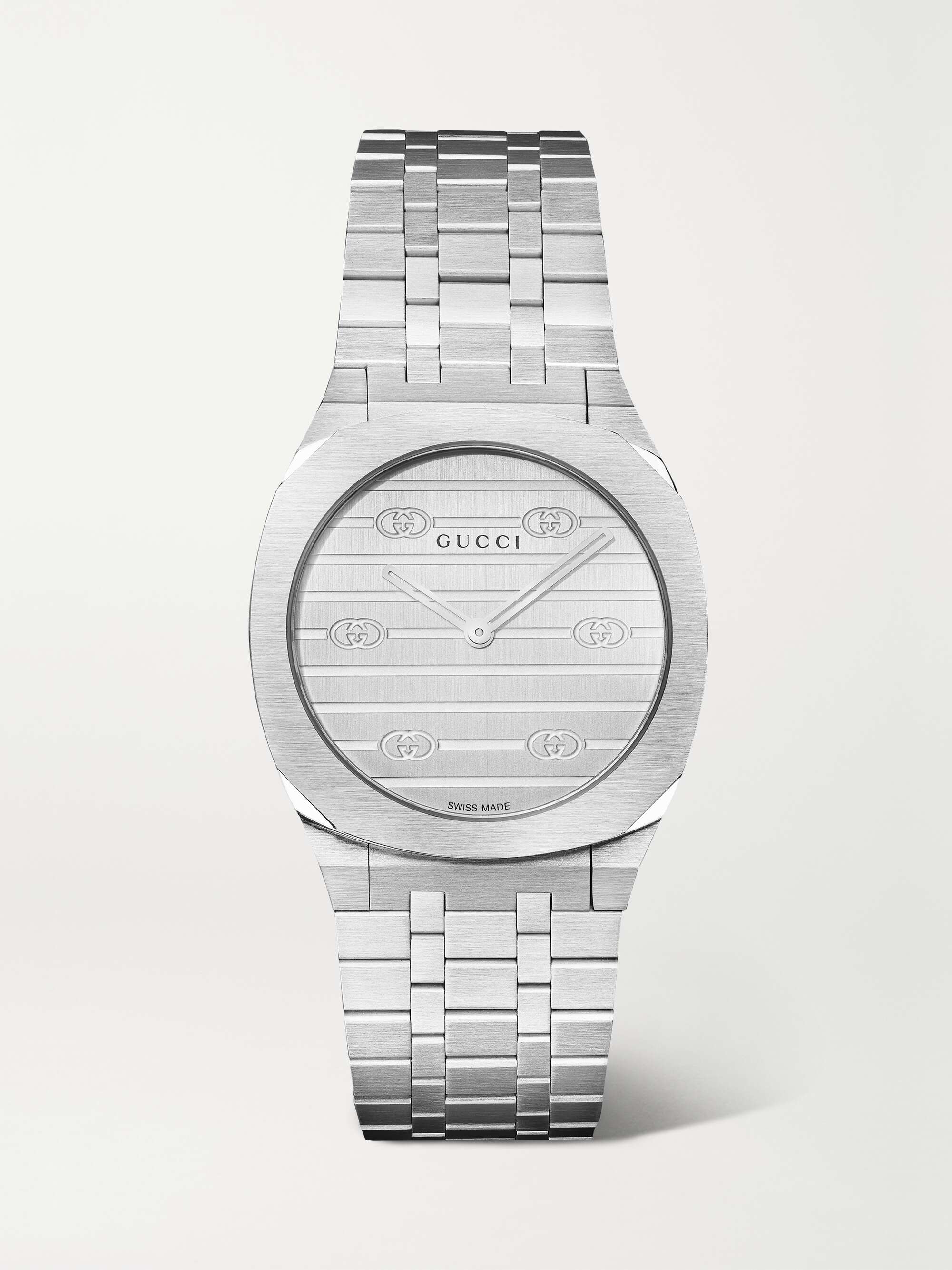 GUCCI 25H 30mm stainless steel watch NET A PORTER