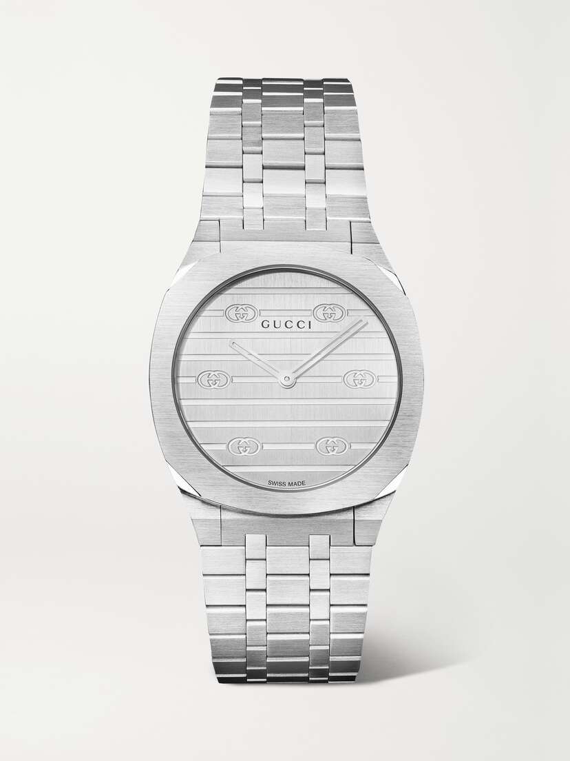 Gucci 25h 30mm Stainless Steel Watch