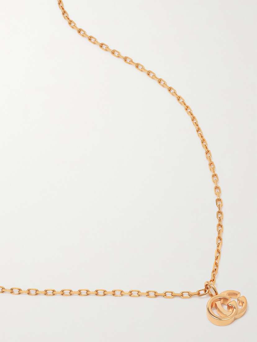 Gucci Gg Running 18-karat Rose Gold Necklace
