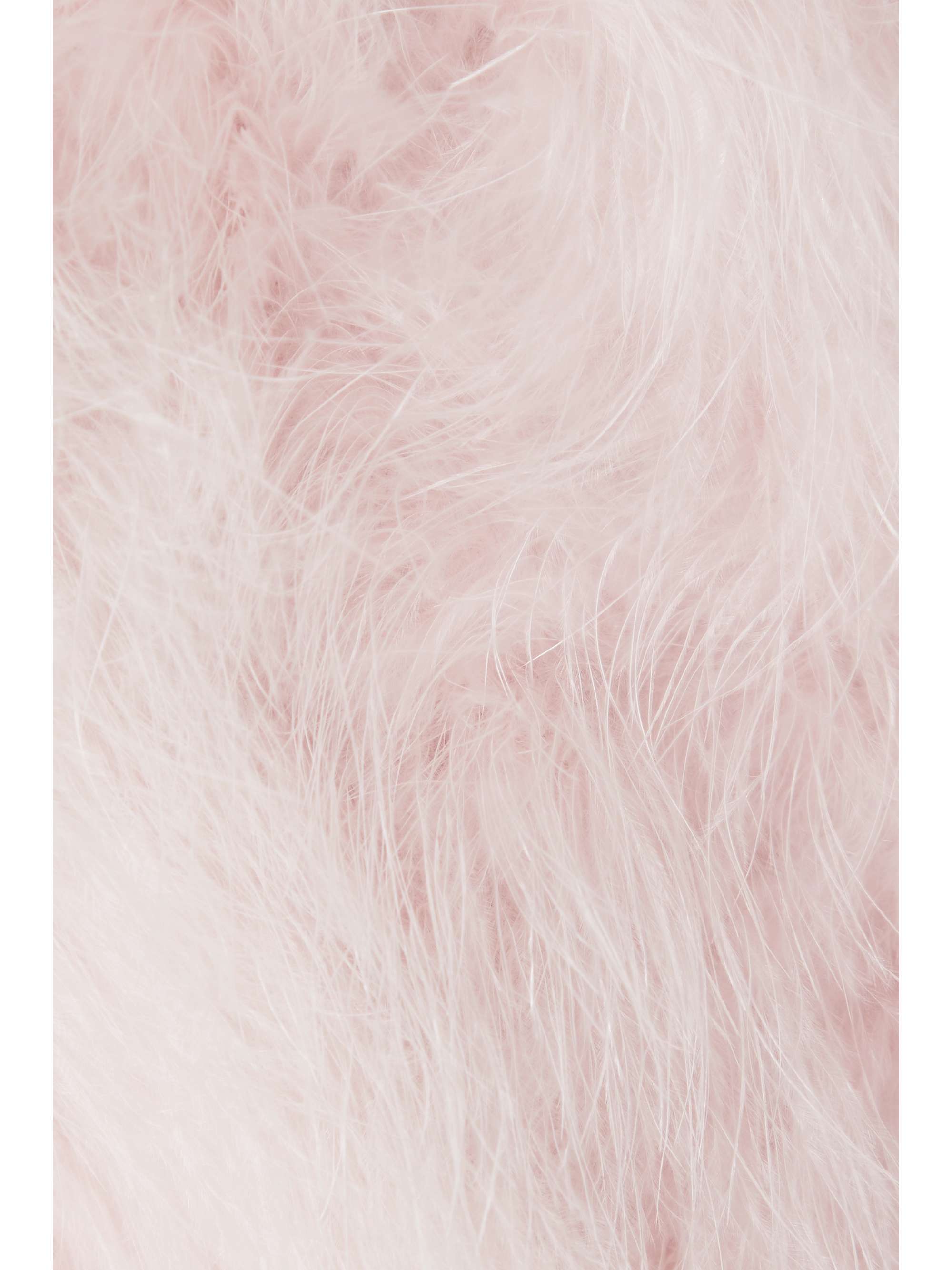 YVES SALOMON Feathered satin vest