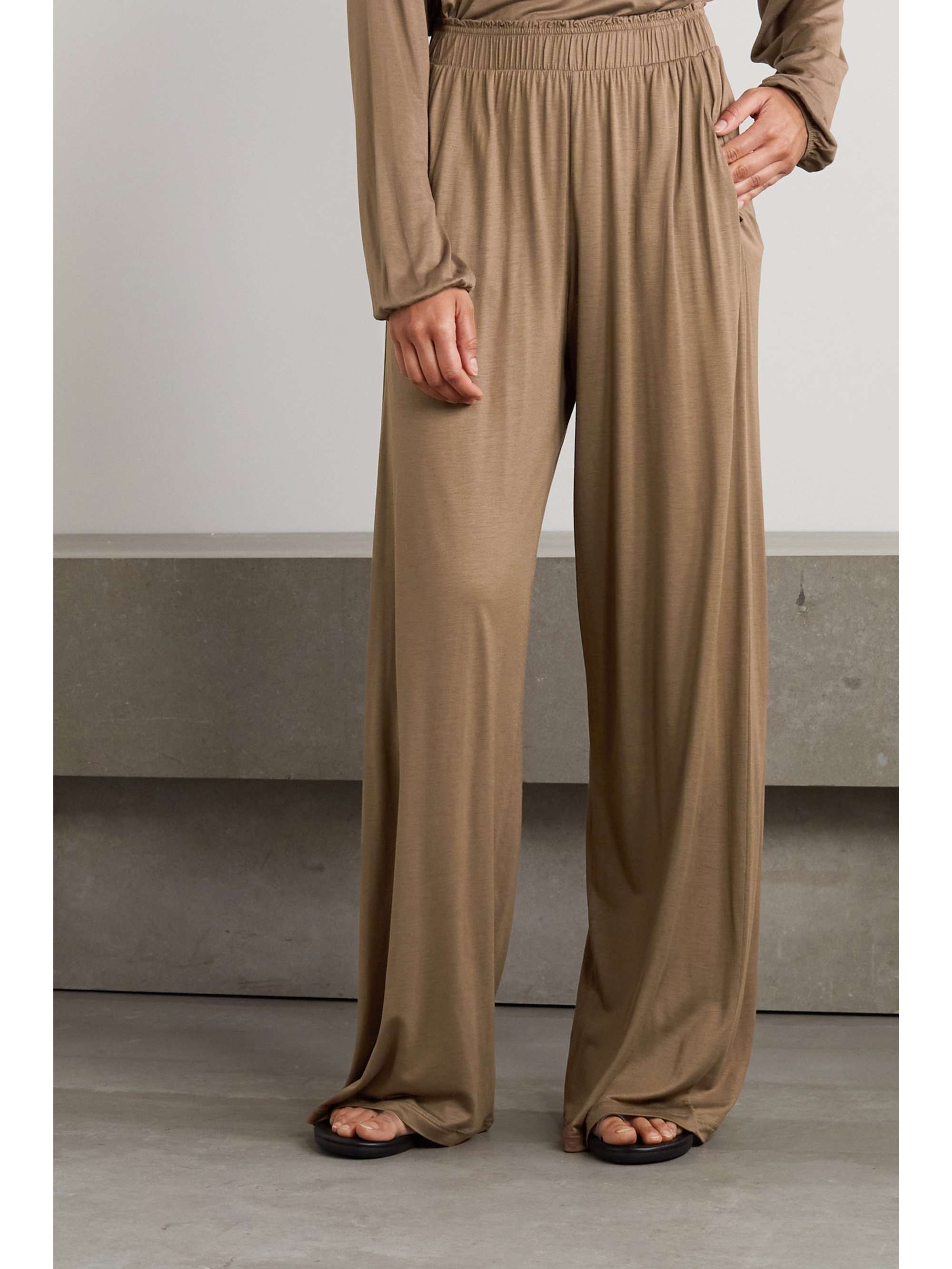 modal wide leg pants