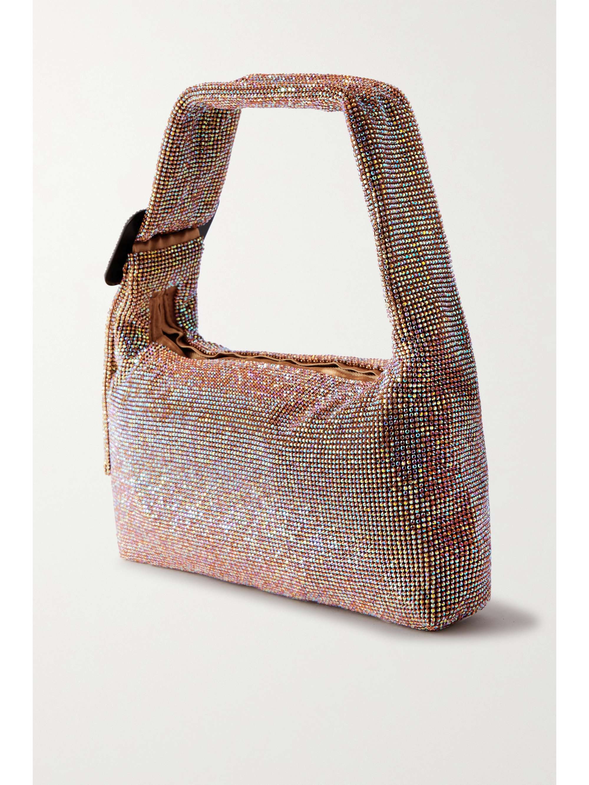 BENEDETTA BRUZZICHES Pina Bausch crystal-embellished satin shoulder bag
