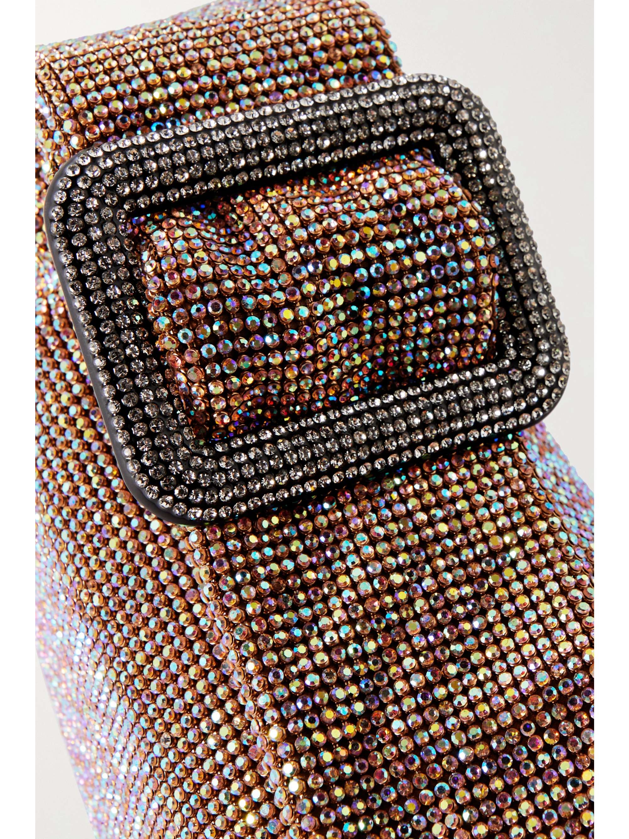BENEDETTA BRUZZICHES Pina Bausch crystal-embellished satin shoulder bag