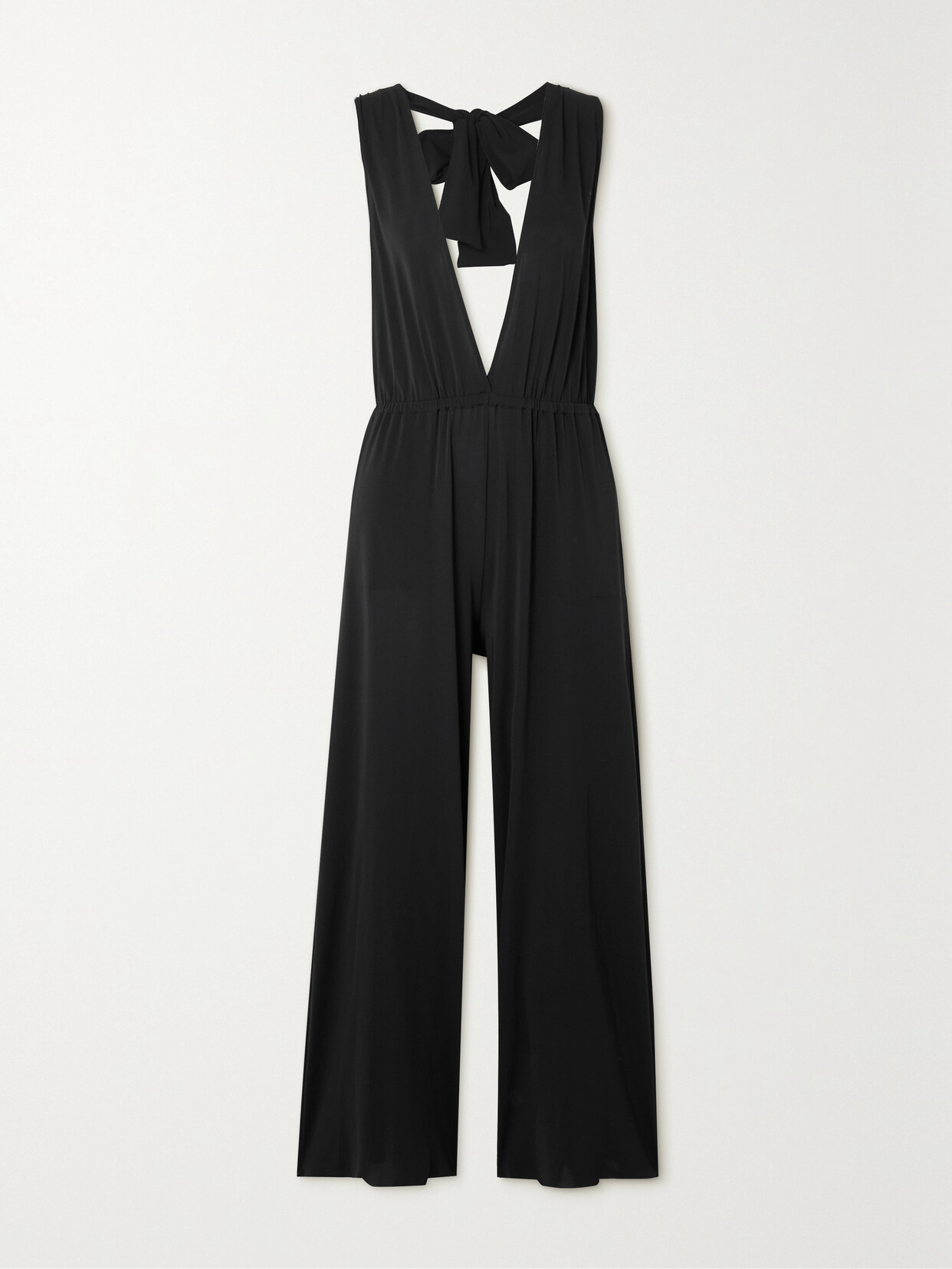Eres Les Essentiels Abby Stretch-jersey Halterneck Jumpsuit - Black