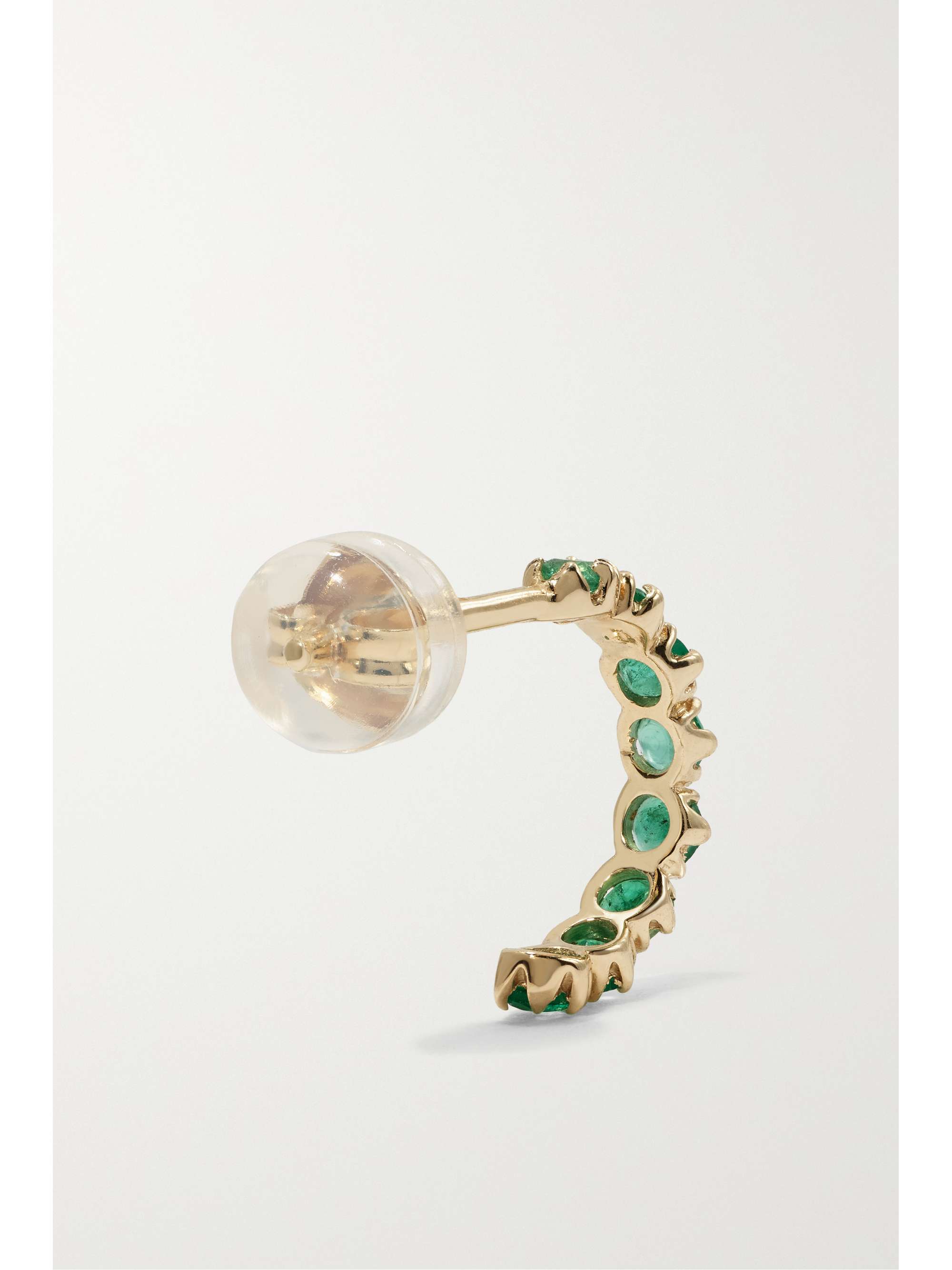 PASCALE MONVOISIN Ava 9-karat emerald single hoop earring