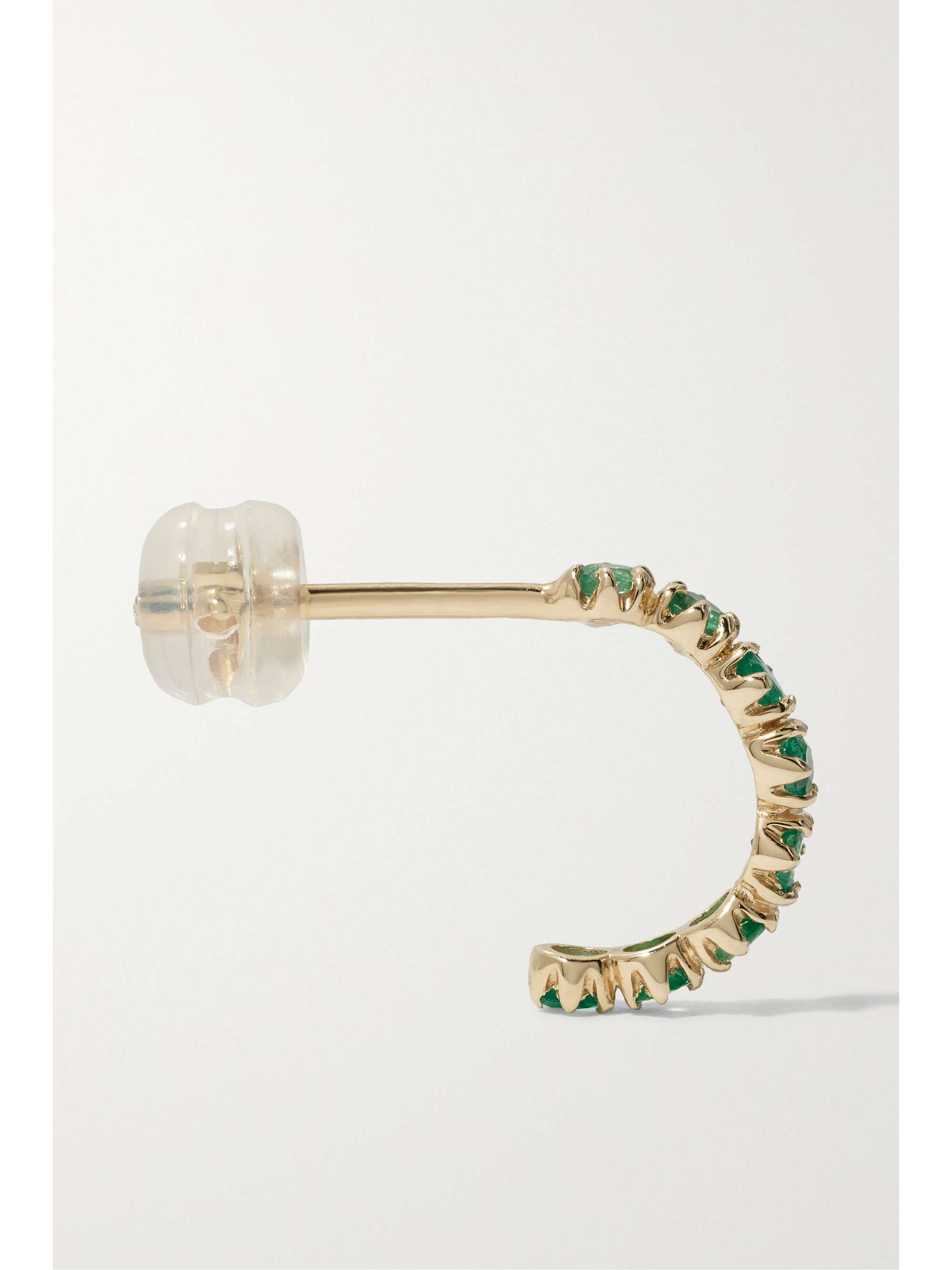 PASCALE MONVOISIN Ava 9-karat emerald single hoop earring