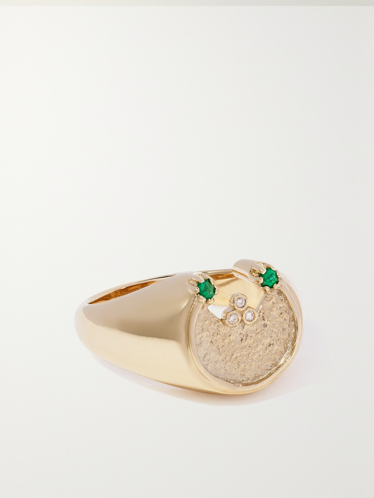 Pascale Monvoisin - Mira 9-karat Gold, Emerald And Diamond Ring - 5