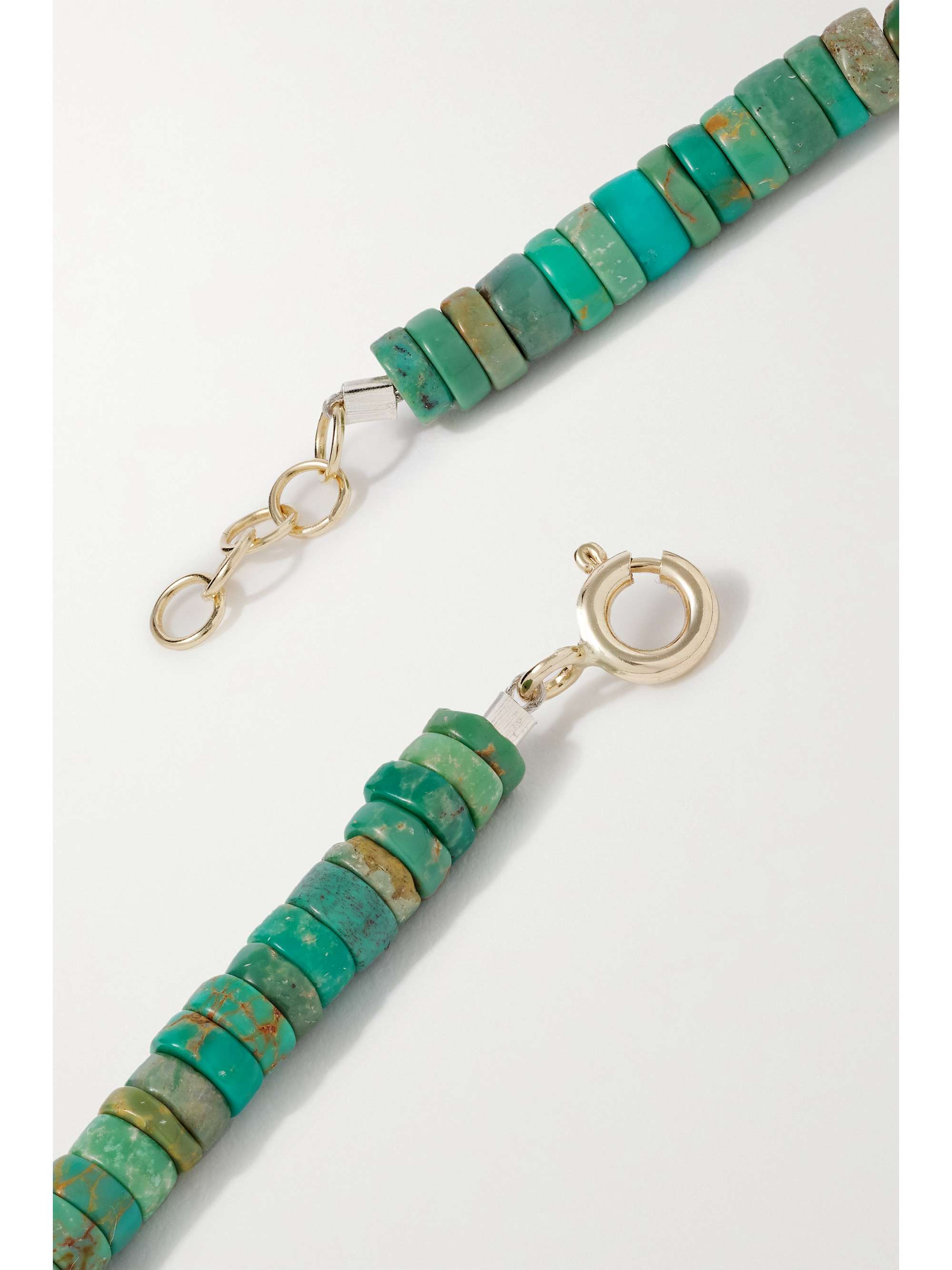 PASCALE MONVOISIN Taylor N°1 9-karat gold, turquoise and diamond necklace