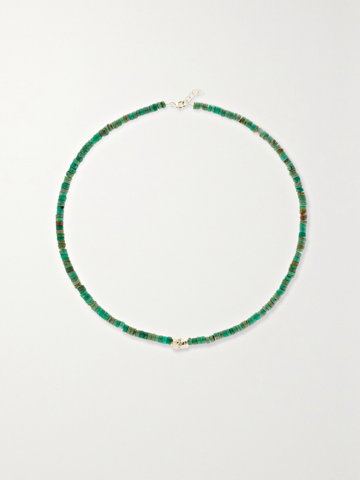 Pascale Monvoisin Taylor N°1 9-karat Gold, Turquoise And Diamond Necklace