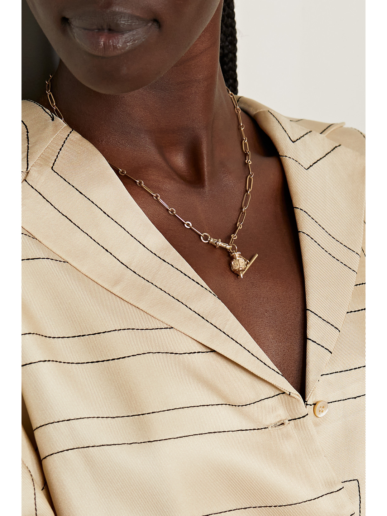 Pascale Monvoisin Debbie N°2 9-karat Gold Diamond Necklace In Gold