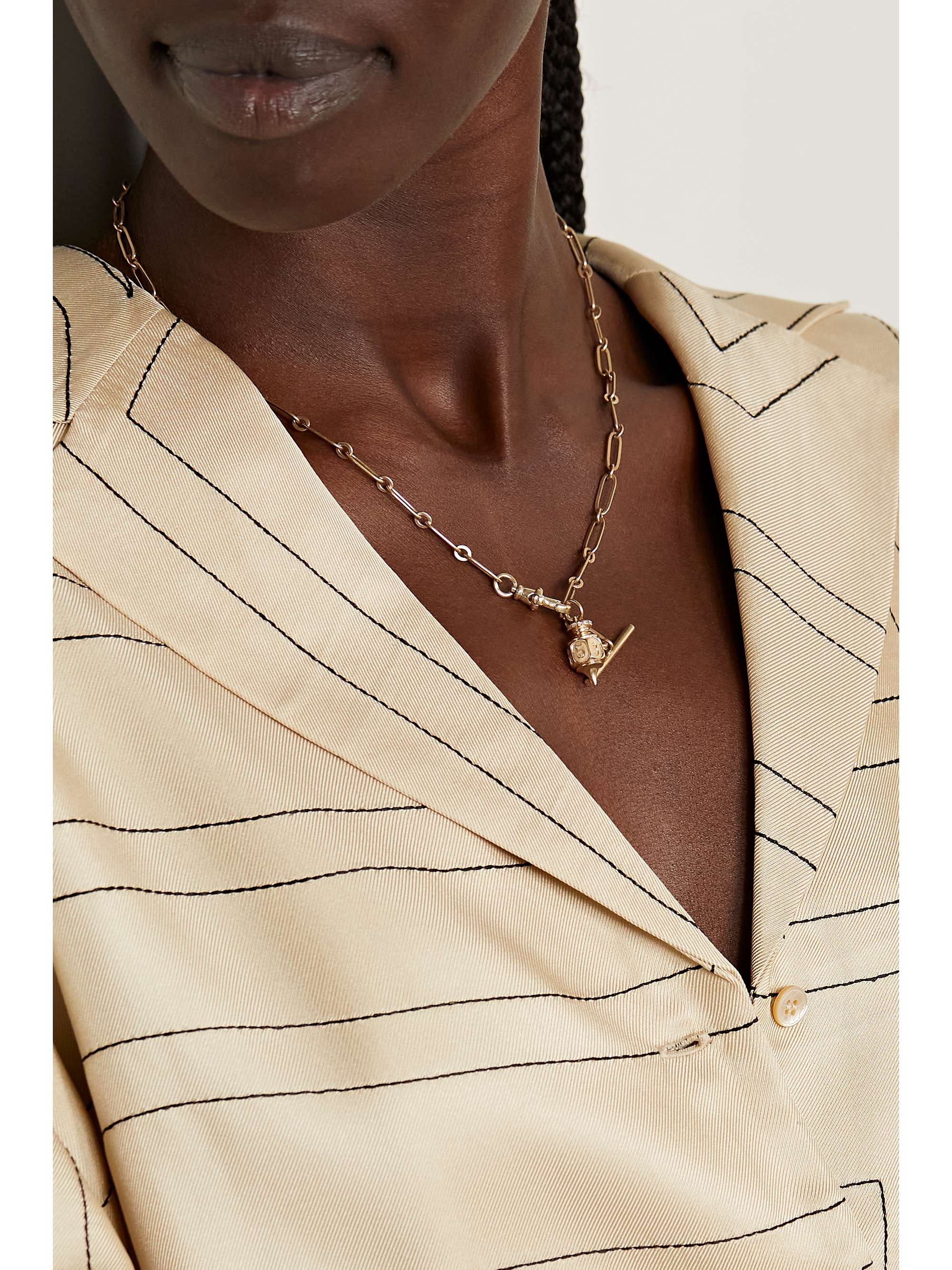 PASCALE MONVOISIN Debbie N°2 9-karat gold diamond necklace