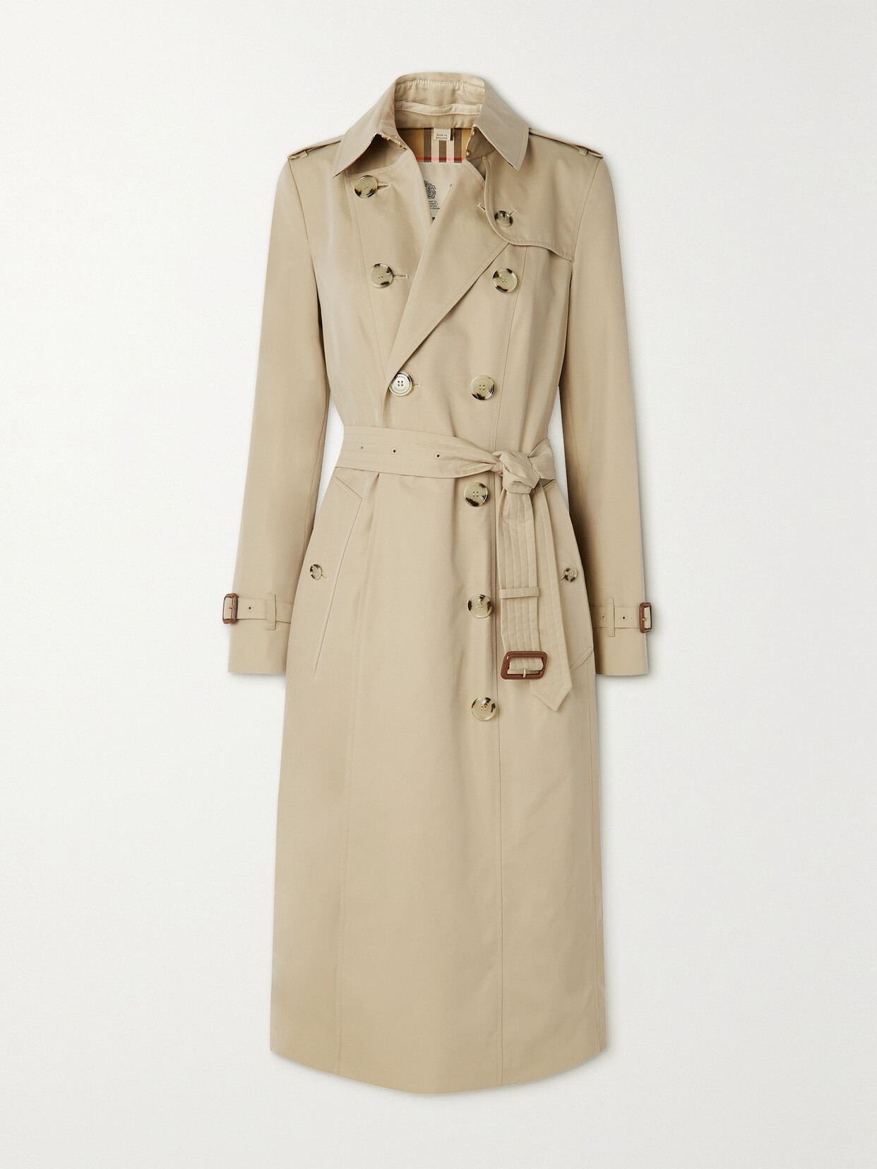 Burberry The Chelsea Long Cotton-gabardine Trench Coat In Neutrals