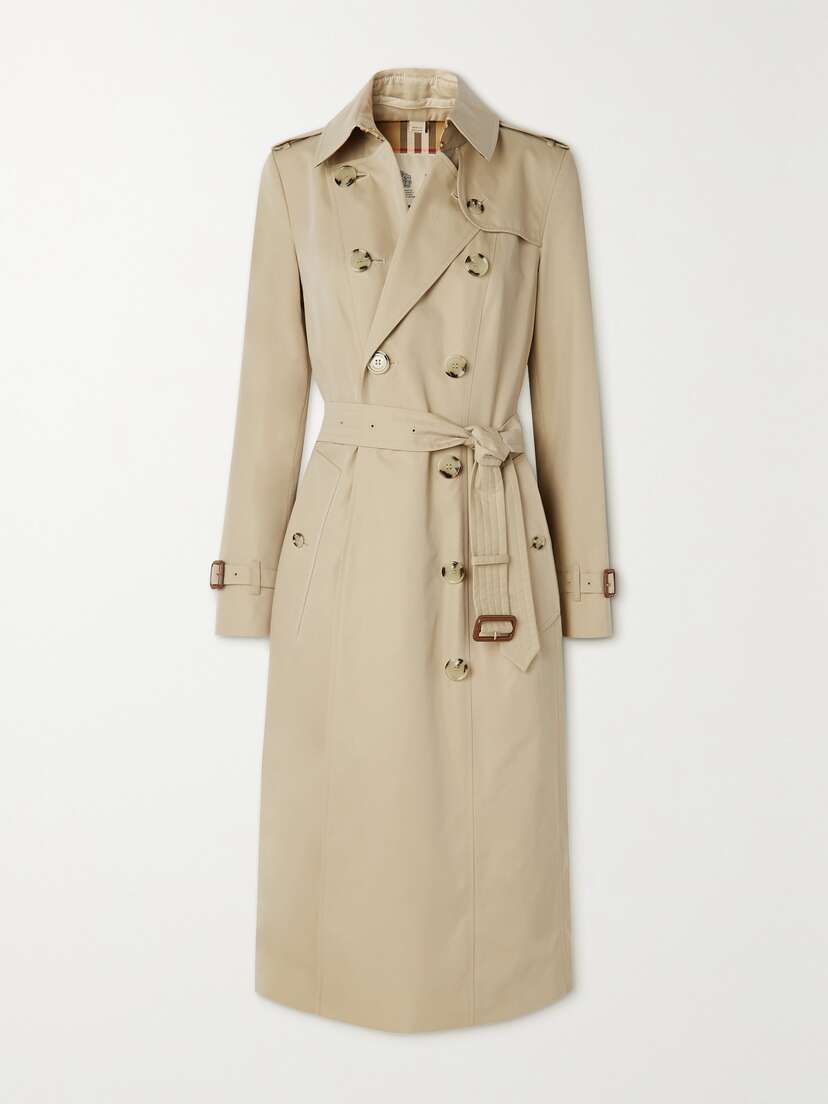 Burberry The Chelsea Long Cotton-gabardine Trench Coat