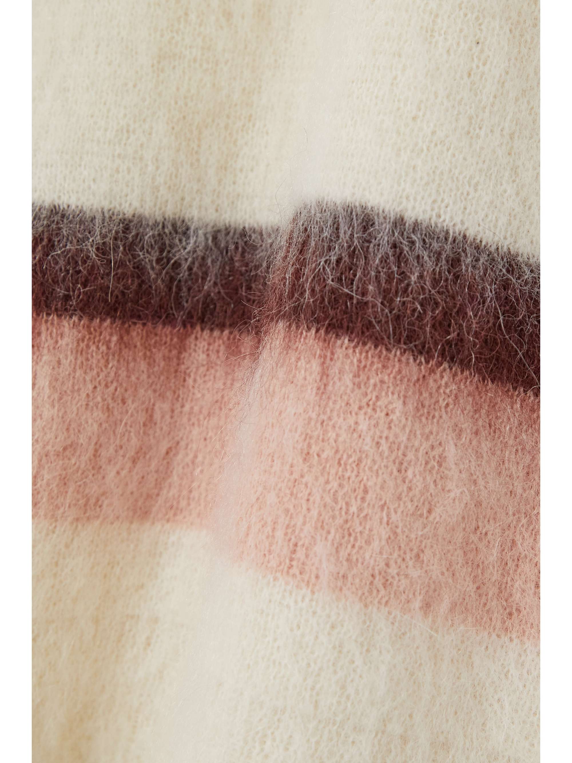 ZANKOV Dimitri striped brushed knitted sweater