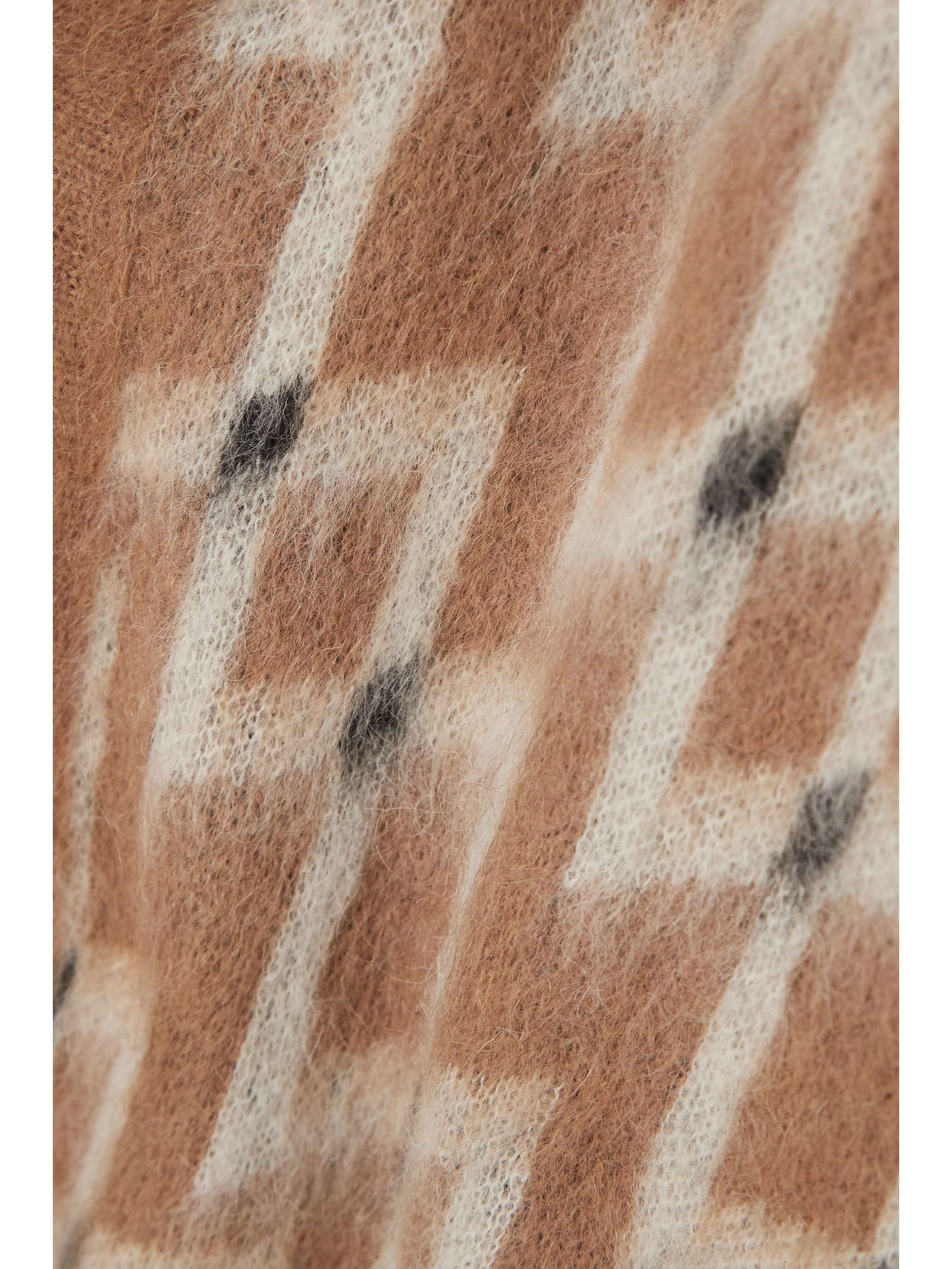 ZANKOV Joshua brushed jacquard-knit cardigan