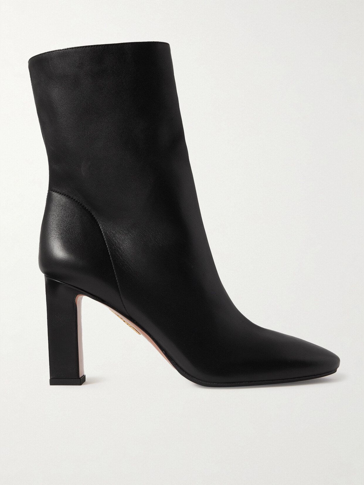 Aquazzura Manzoni 85 Leather Ankle Boots - Black