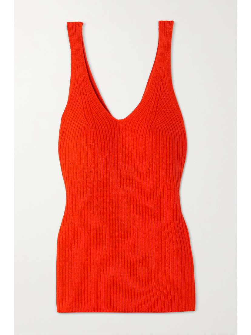 Arch4 New Apple Ford Ribbed Silk And Cashmere-blend Tank