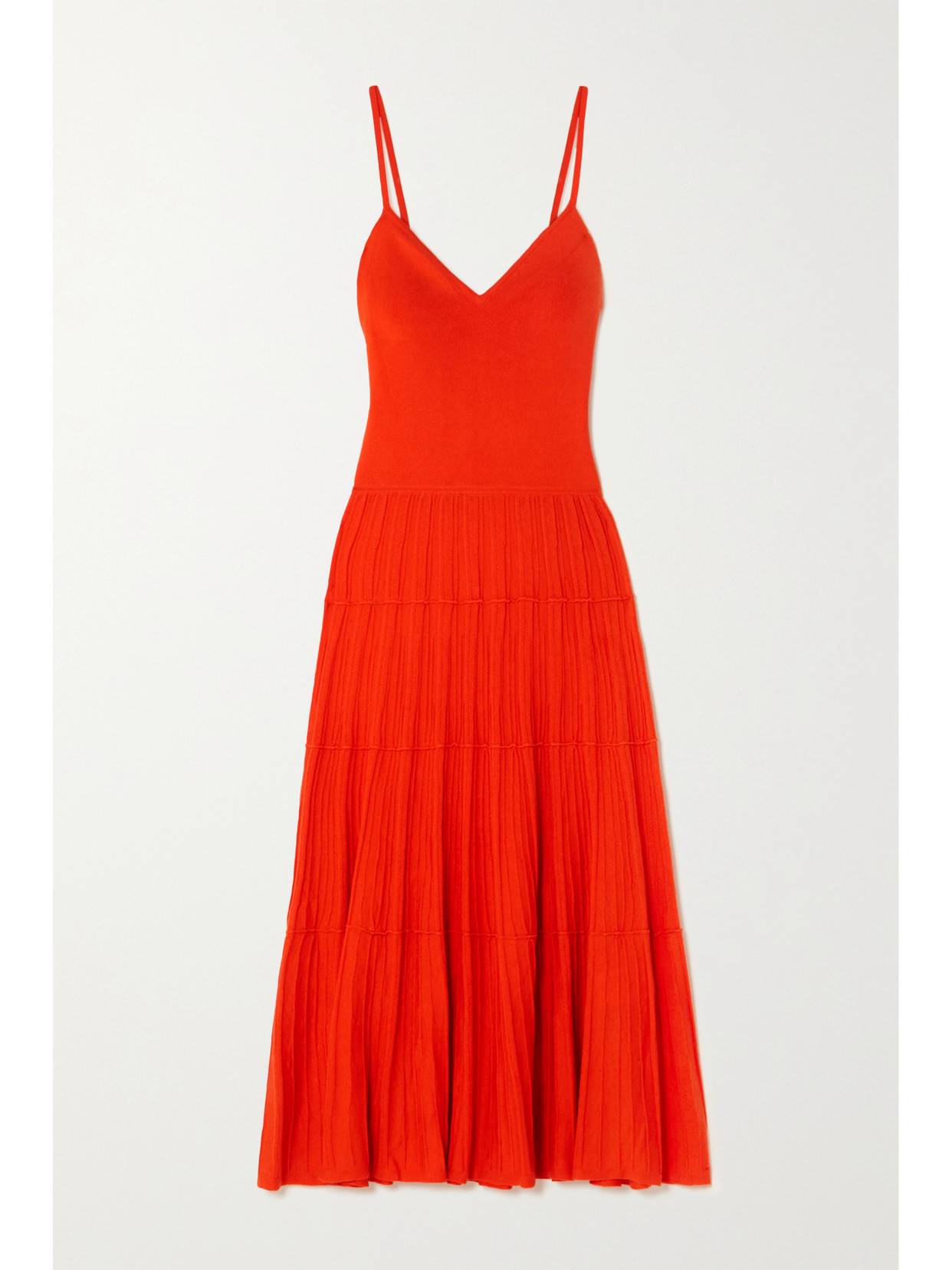 Arch4 Rosemary Ribbed Silk And Cashmere-blend Dress