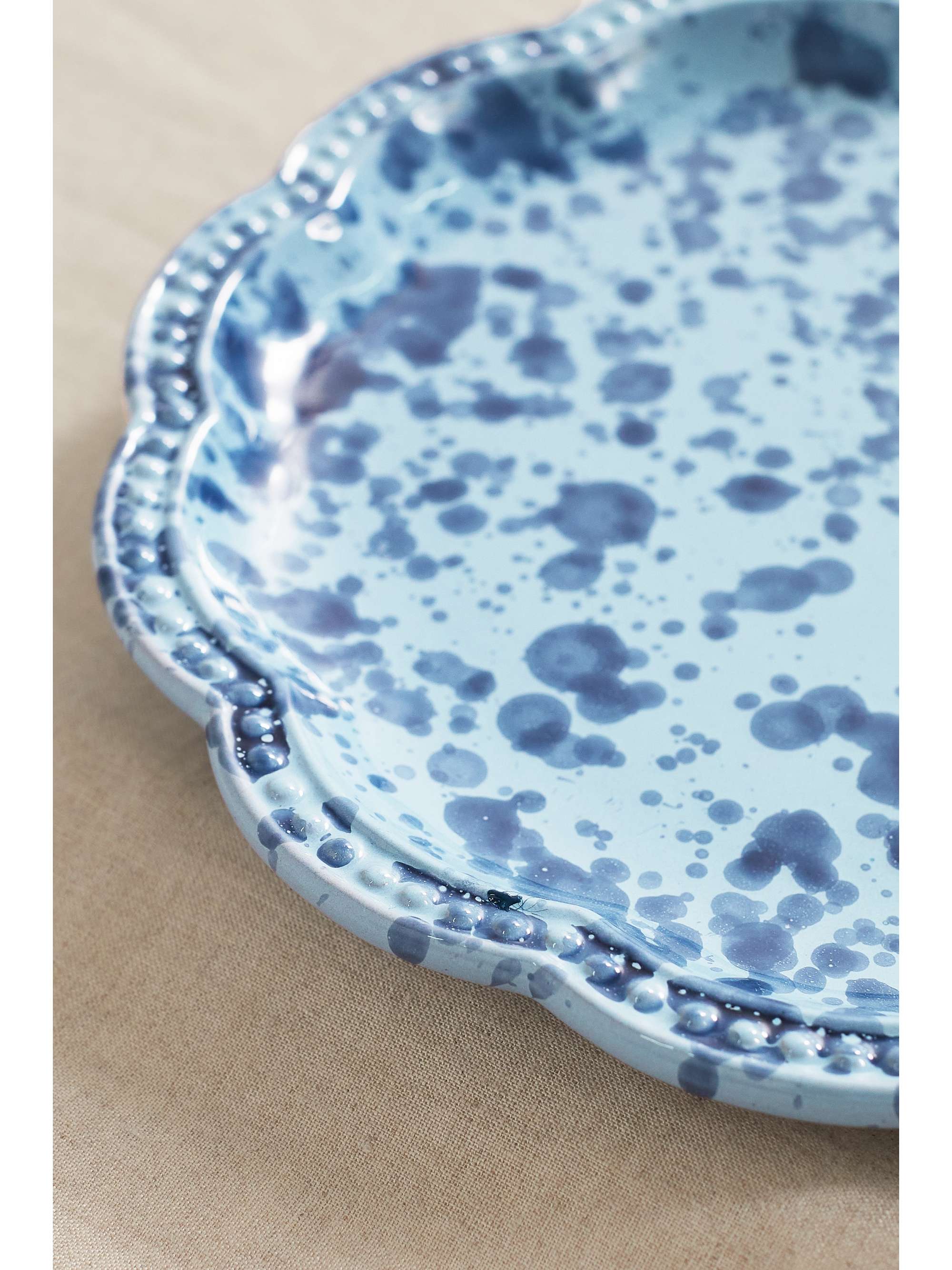 CABANA Speckled 27cm ceramic dinner plate