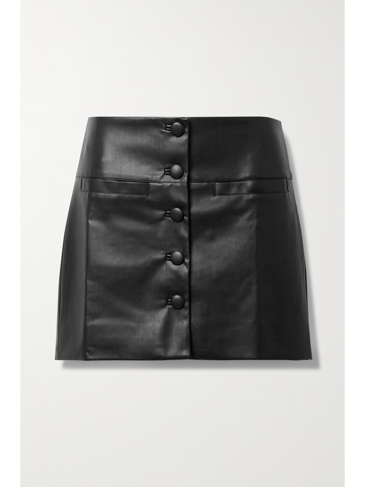 PROENZA SCHOULER WHITE LABEL FAUX LEATHER MINI SKIRT