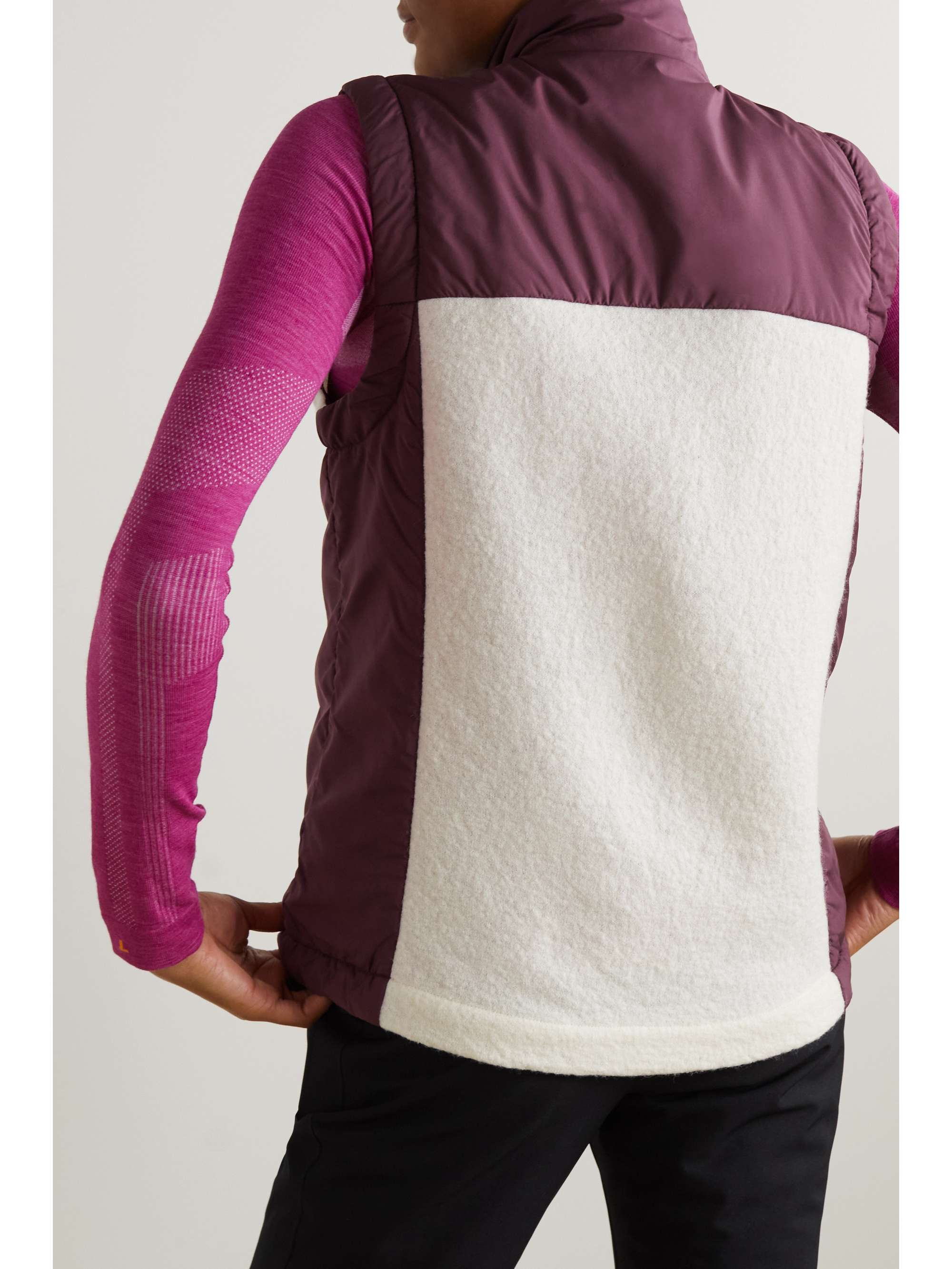 FALKE ERGONOMIC SPORT SYSTEM Gilet in feltro di lana e shell trapuntato Hybrid